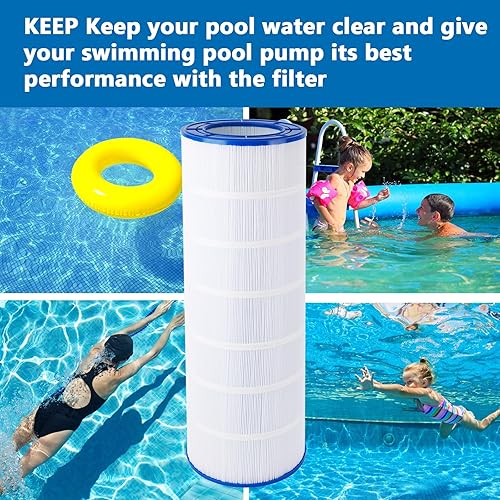 Miniatura 7 de Cartucho de filtro de piscina CC150 compatible con Pleatco PAP150, CCRP150, R173216, Unicel C-9415, 59054300, Filbur FC-0687, 160317, 160355,