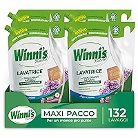 Winni’s - Detersivo Lavatrice Ipoallergenico Ecoformato, 132 Lavaggi