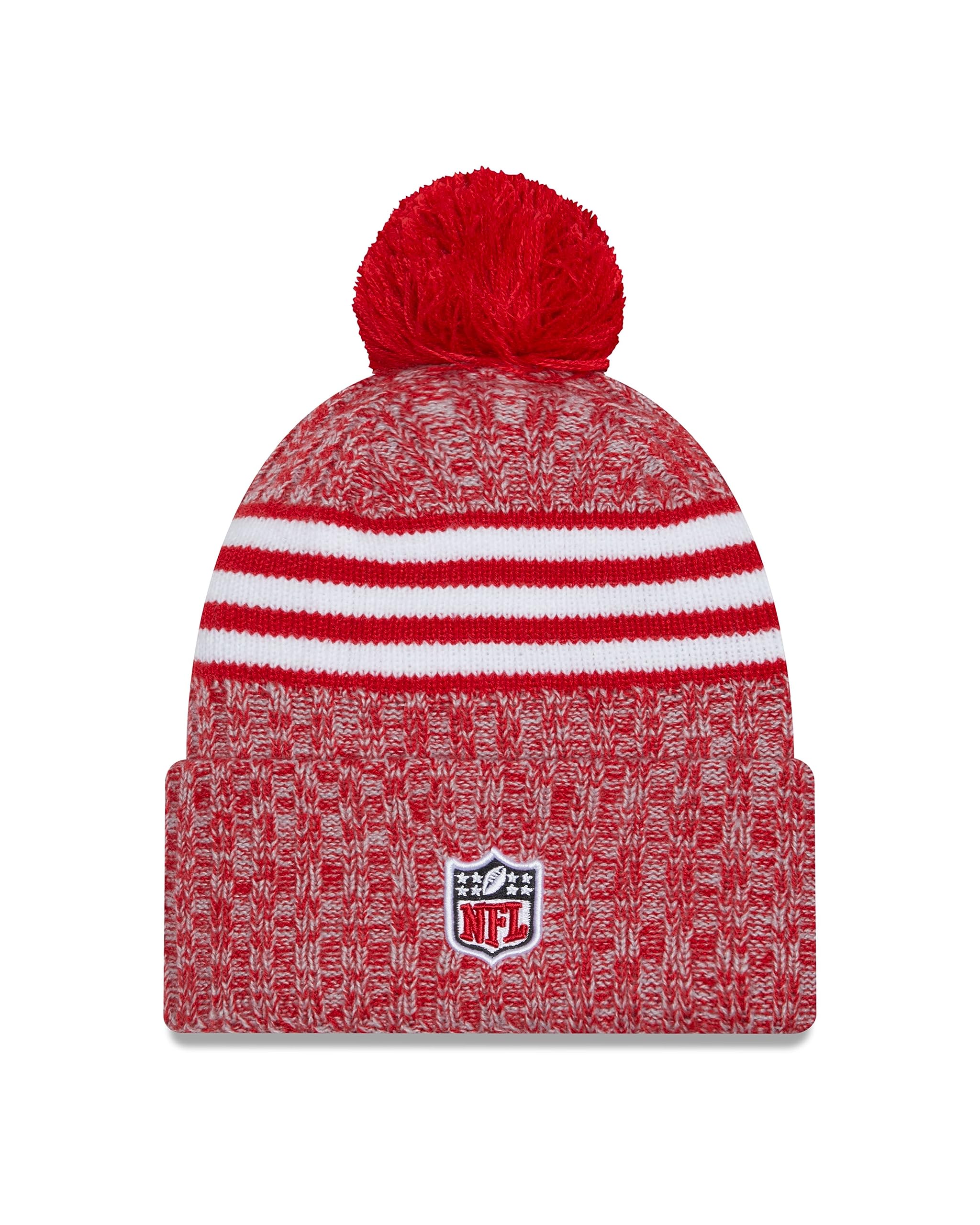 New Era NFL Sideline Sport Knit Bonnet Football Américain 2023/2024 Bonnet Hiver à Pompon Capuchon Taille Unique Toutes Les équipes