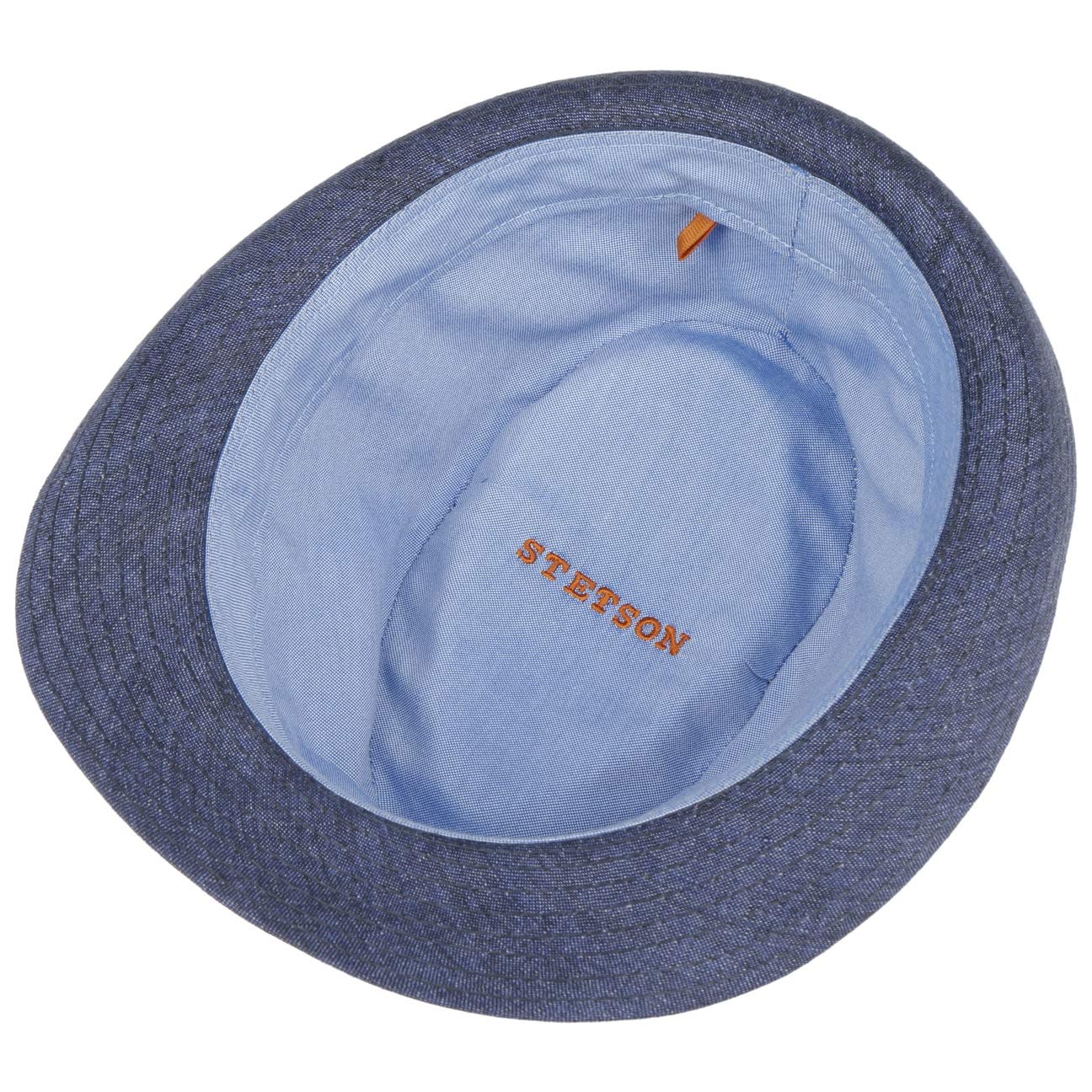 Stetson Geneva Trilby Chapeau Lin Made in Italy Unisexe Printemps Ete