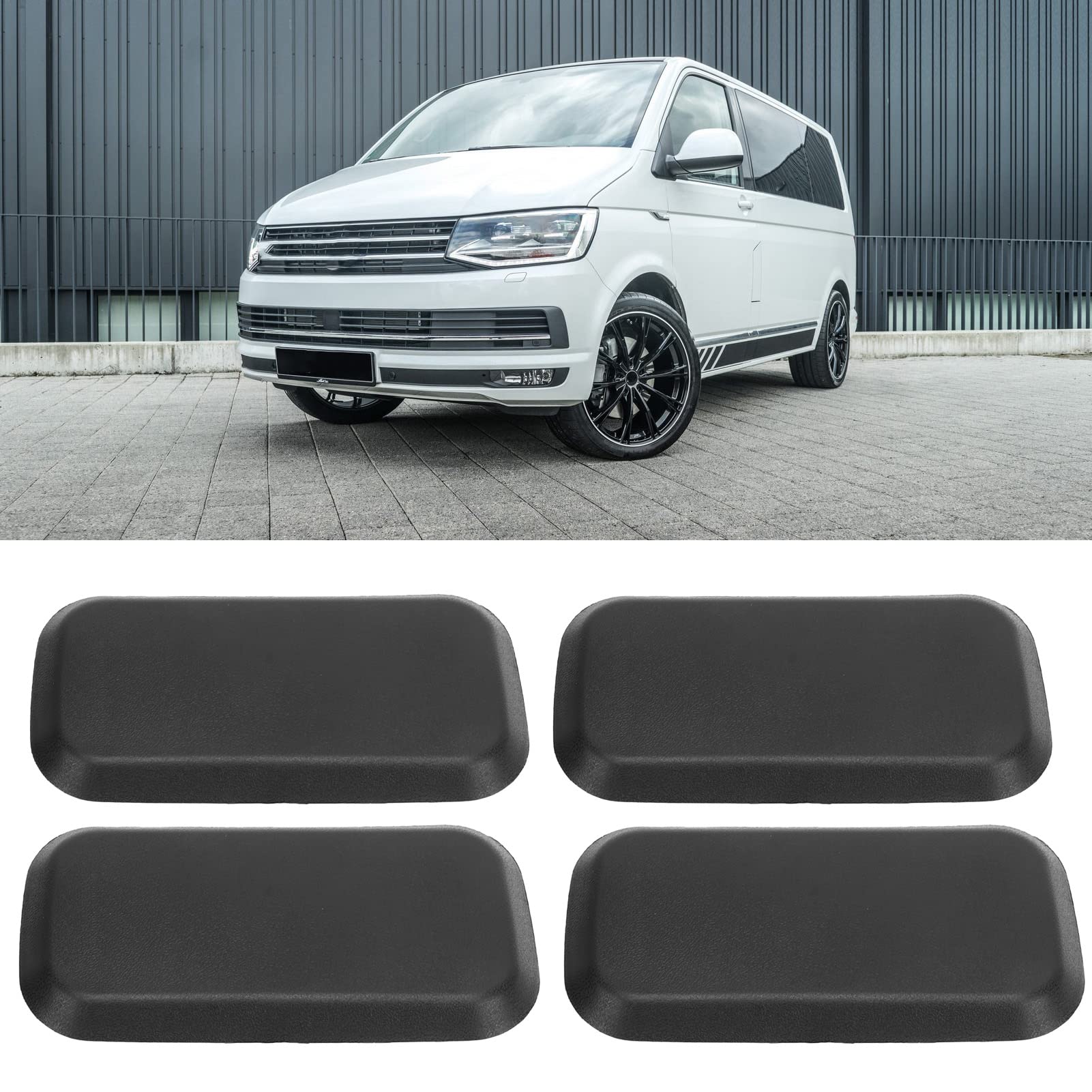 Hochtemperaturbeständige Sitzbasiskappen-Abdeckung, 4 Stück, Passend für T5 T5.1 T6 T6.1 Kombi Transporter ab 2003