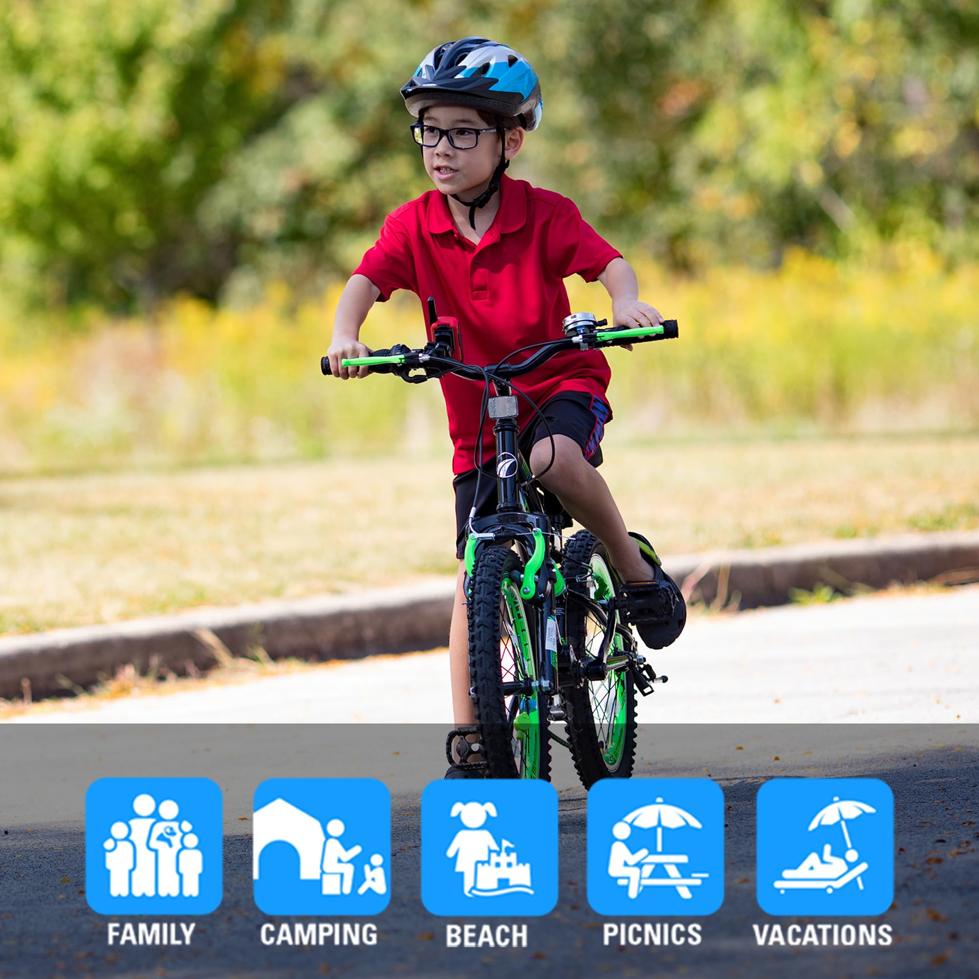 Motorola Solutions Talkabout T110, Kids Two-Way, Boys Girls Walkie Talkie Safety & Privacy Easy Pairing, 16 Mile, 2 Pack
