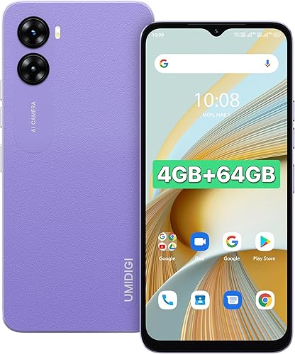 Miniatura 13 de UMIDIGI G3 Teléfonos celulares desbloqueados Canadá Sim dual 4G LTE, 4GB+64GB ampliable 1TB con 4* A53-Cortex de 2.0GHz, 6.52 pulgadas HD, cámara AI