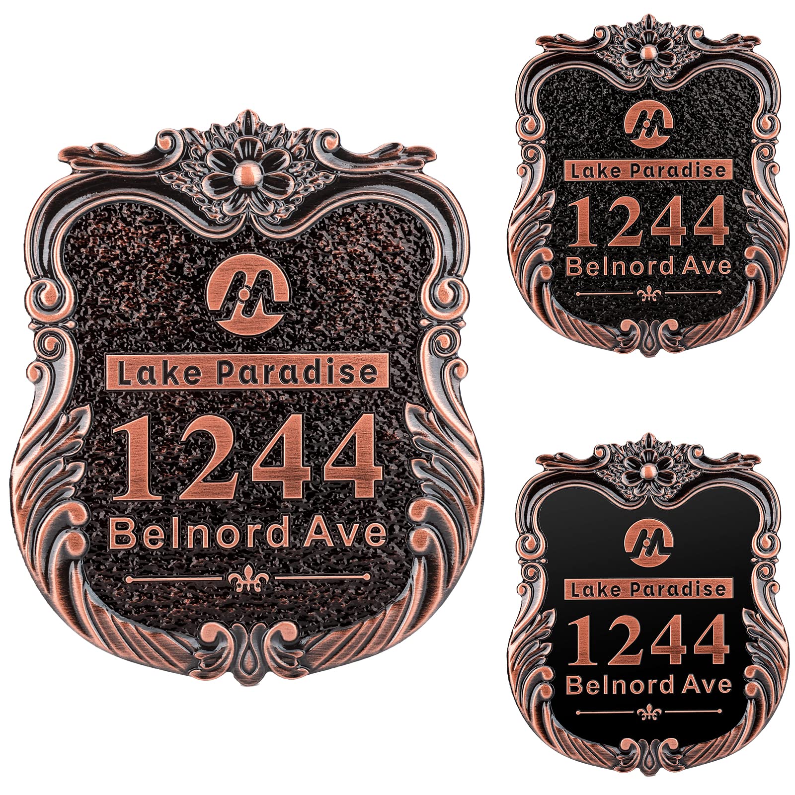 Personalized Address Sign Address Plaque Home Address Signs Vintage Street - View #9