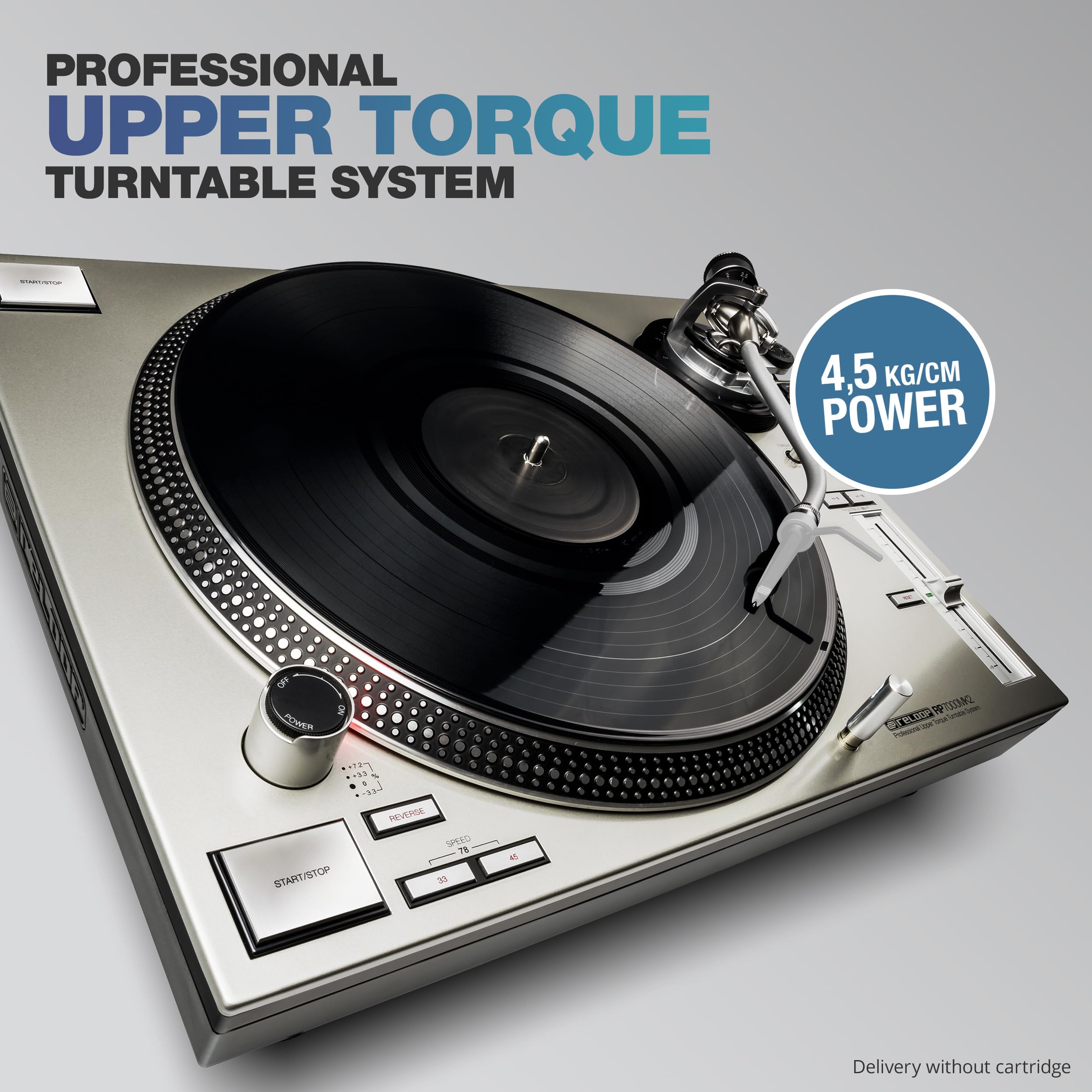 Reloop RP-7000 MK2 Silver Professional DJ Turntable – High Torque