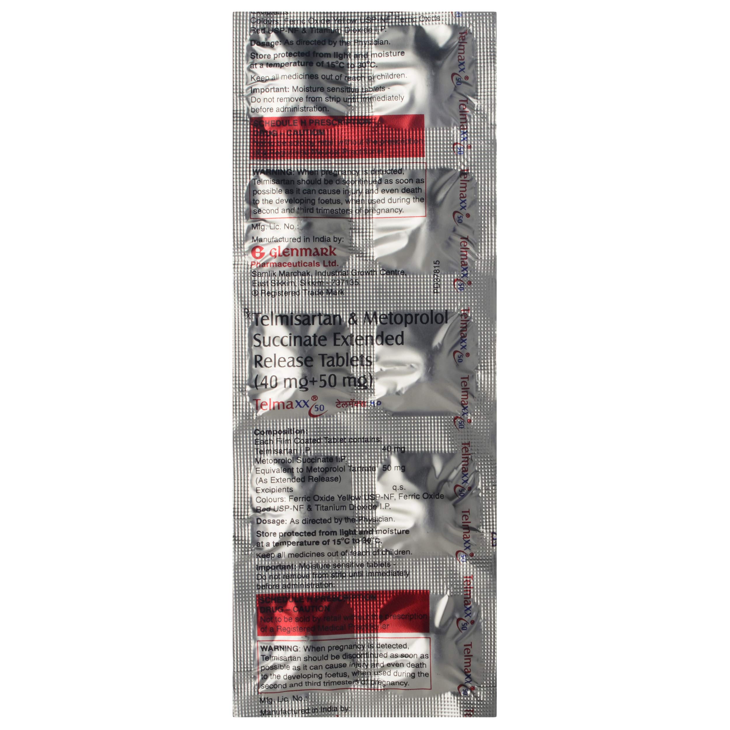 Telmaxx 50 - Strip of 10 Tablets