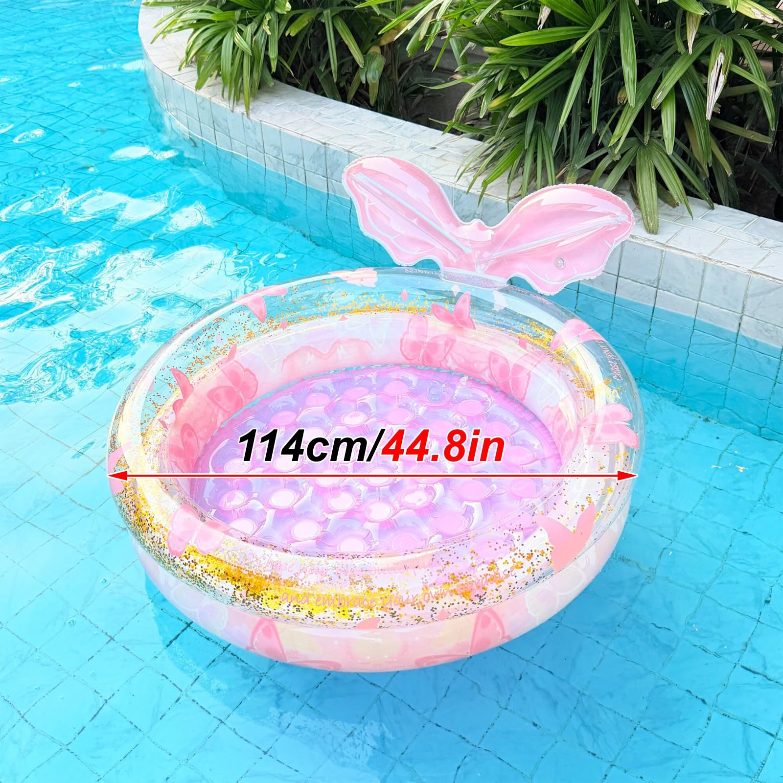 Radeau de piscine, chaise flottante gonflable, design circulaire, belle apparence, pour fête de piscine