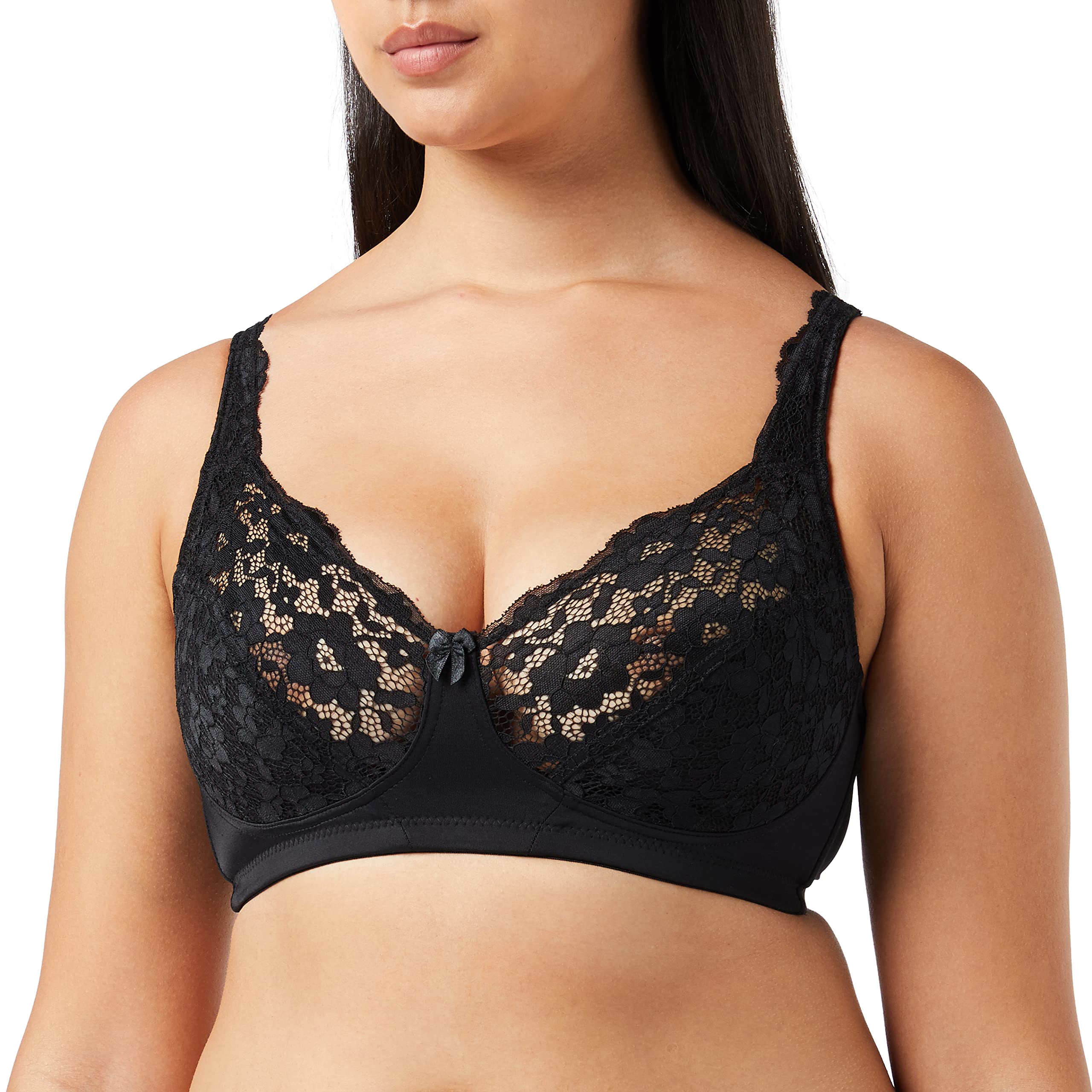 Naturana Full Cup Bra Size UK 38C Non Wired Cotton Lined Cups Unpadded Comfy