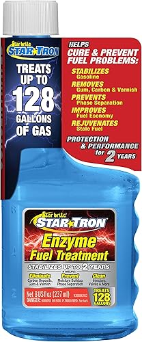 Star Tron - Concentrado de tratamiento de combustible enzimático - Rejuvenece y estabiliza la gasolina vieja cura problemas de etanol mejora el MPG