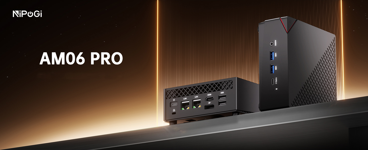 NiPoGi AM06PRO ミニPC 32GB RAM 512GB NiPoGi AM06 PRO Mini PC AMD Ryzen 7 5825U 16GB 512GB SSD