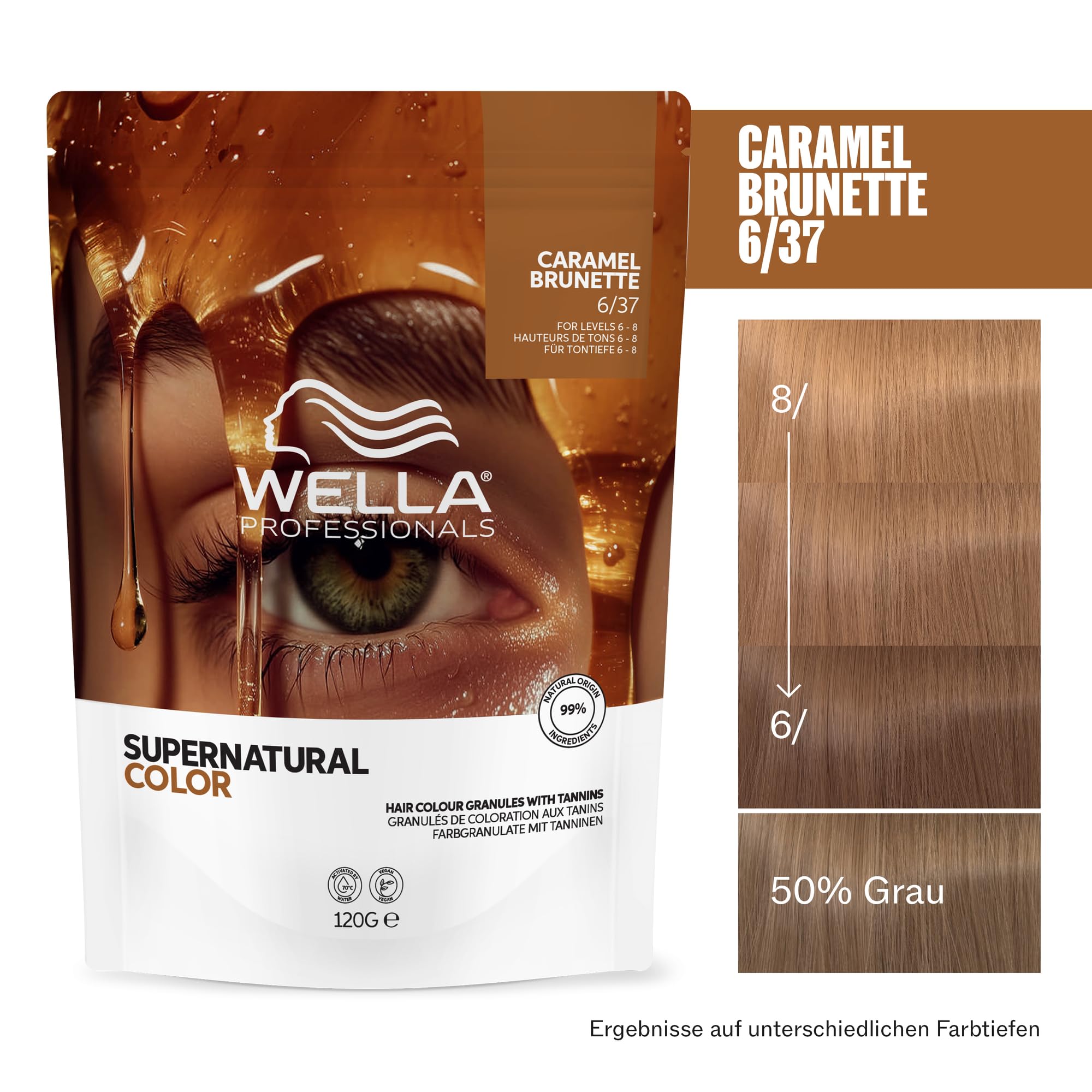 Wella Professionals Supernatural Color – Professionelle Semi-Permanente Haarfarbe – Mit Tanninen zum Färben, Stärken & Reparieren des Haares