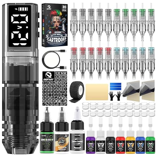 USB Wireless Tattoo Gun Kit for Beginners (multiple colors) - $36.99
