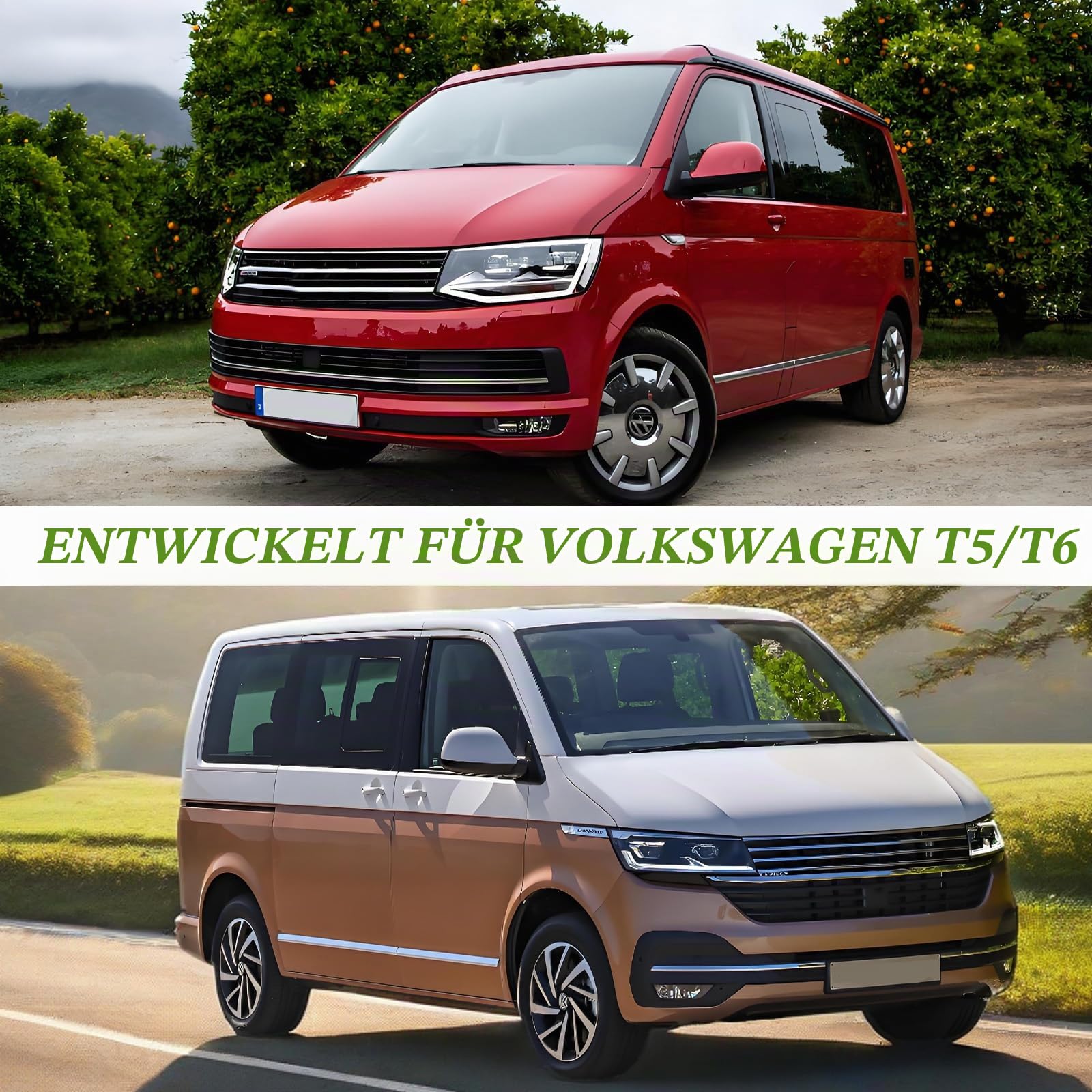 Wasserdicht Wetterfeste UV-Beständige Autoabdeckung Vollgarage für VW Transporter,Vollgarage Autoplane mit Reißverschlusstür,autoabdeckung Ersatz Atmungsaktiv Autoplane Ganzgarage L490(470-490cm)