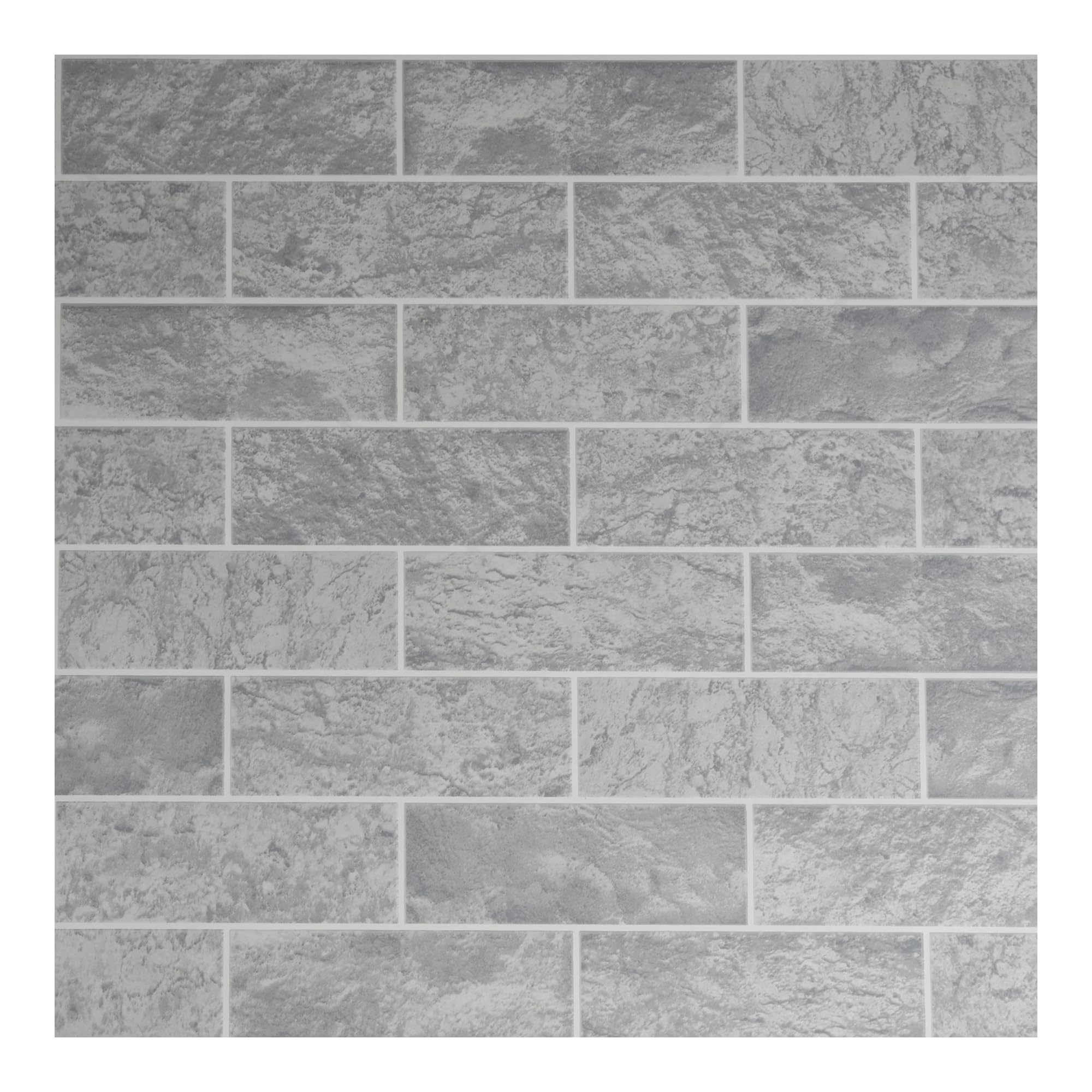 Contour Unisex Grey Tile Wallpaper 10000Mm_x_520mm