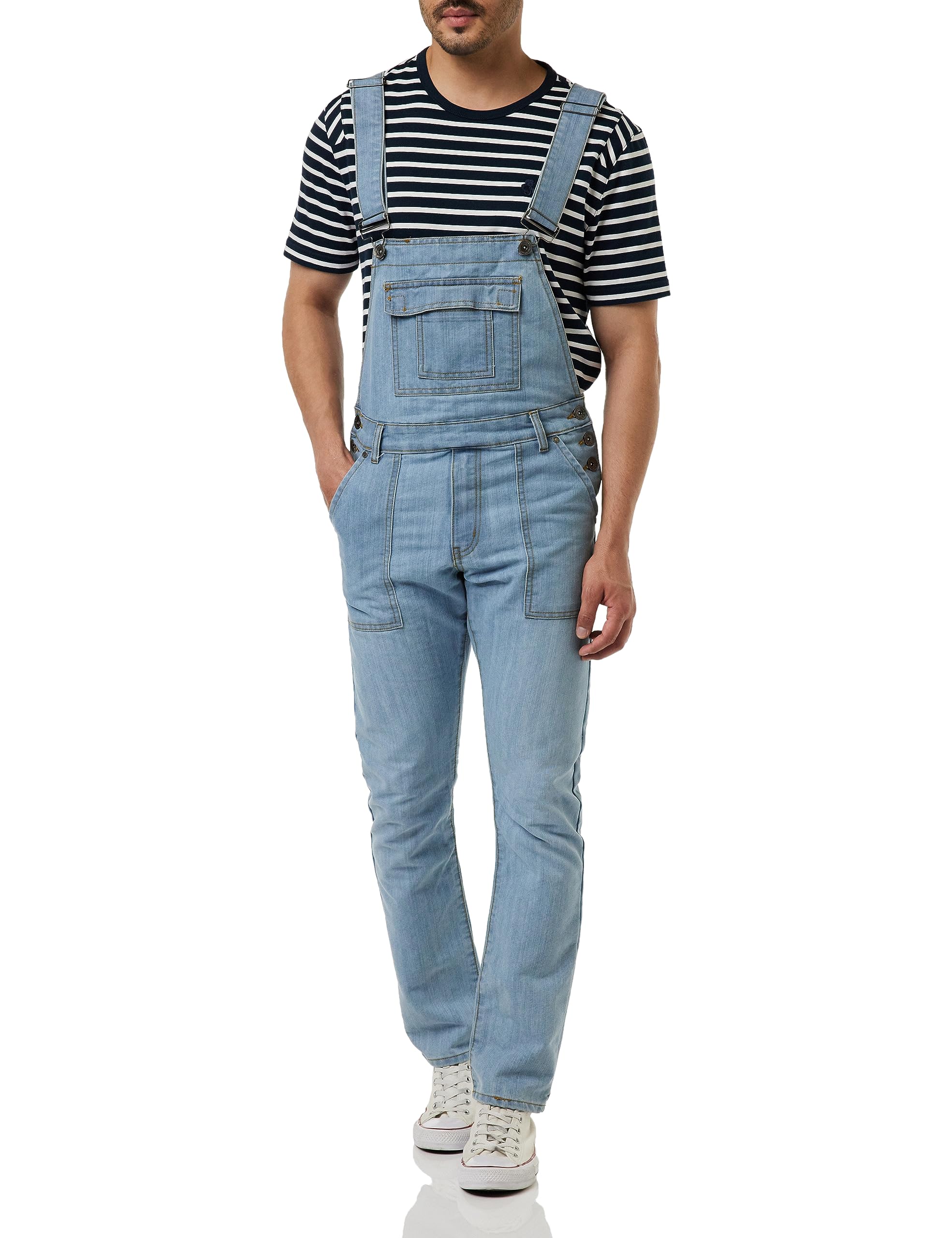 Ze ENZO Overalls voor heren, Bleekmiddel B, 32W