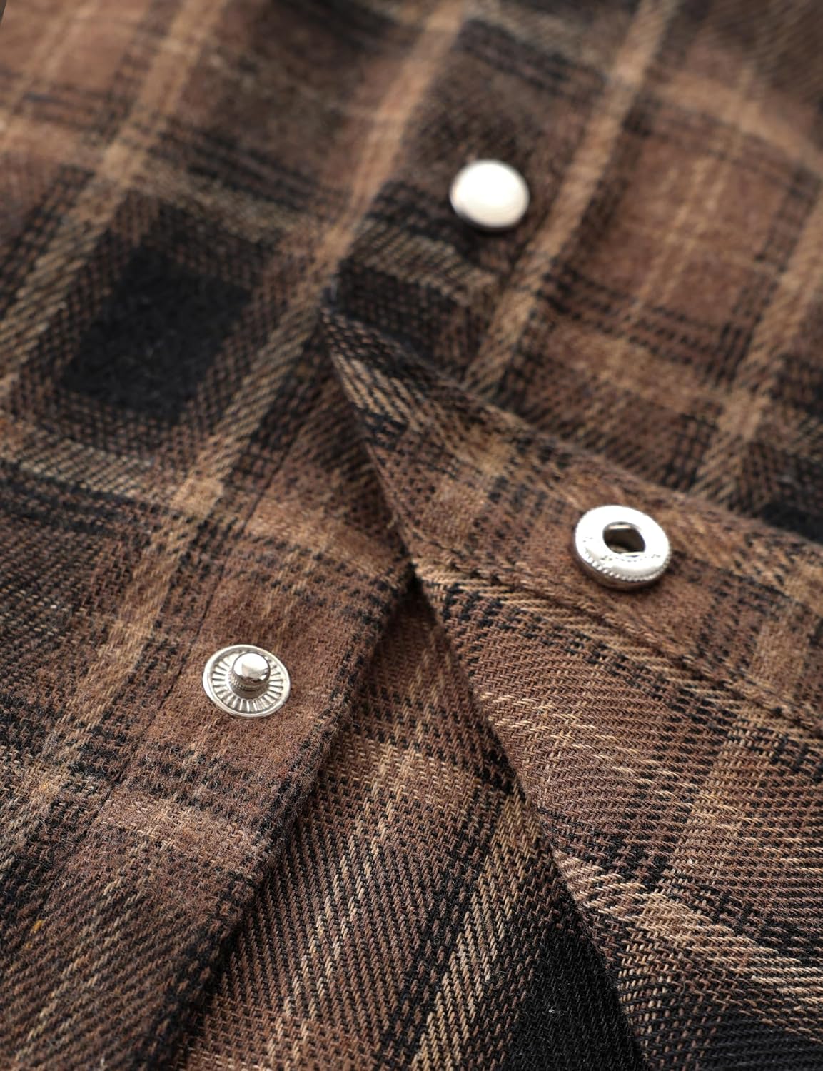 JOGAL Boys Western Shirt Long Sleeve Pearl Snap Plaid Shirts Lightweight Flannel Shirts for Kids 6-14 Years - Image 6