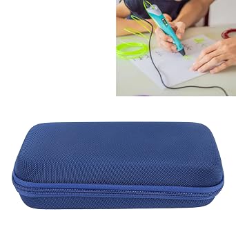 EVA Hard Case for 3D Pen Storage & Travel, Fits Super Pro, SCRIB3D Flow, PIKA3D PRO Protective Carrying Case Only (Blue)
