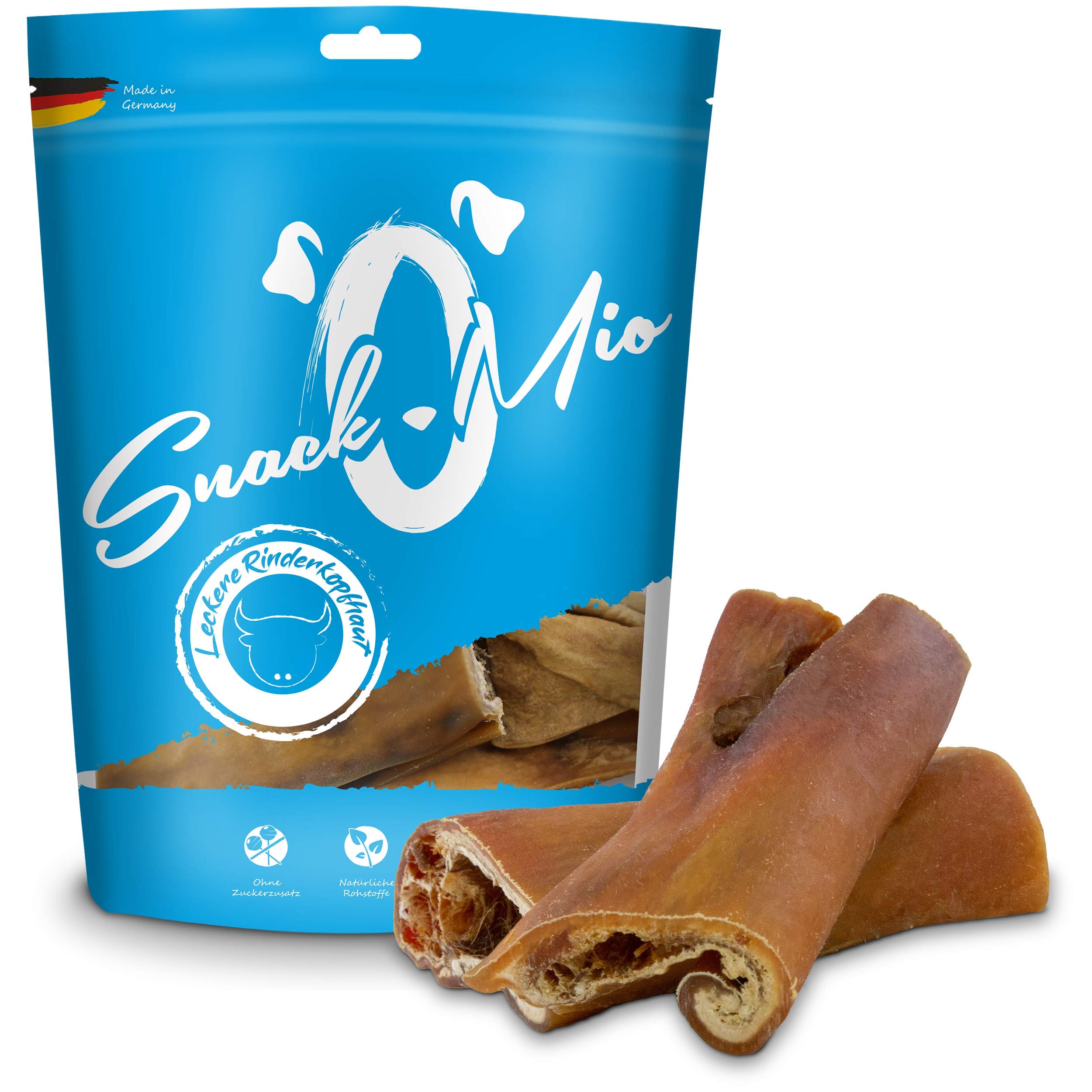 Snackomio Venandi Animal Deliziosa Pelle Di Testa Di Bovino - Mastica Premium Per Cani - 600 g