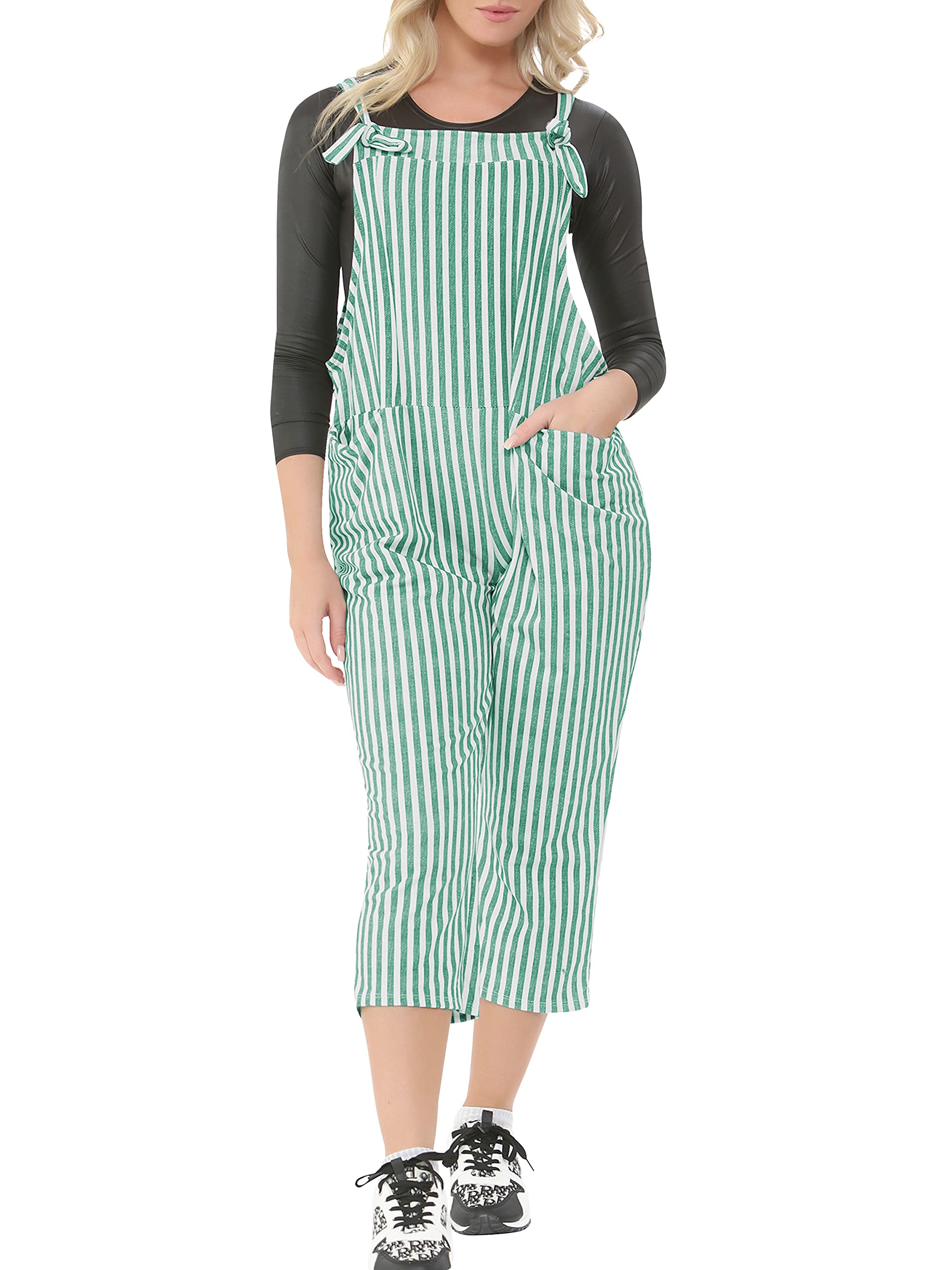 Love My Fashions® Dungarees For Women UK Loose Casual Sleeveless Overall Long Romper Bib and Brace Women's Jumpsuits & Playsuits Holiday Denim Dresses for Ladies With Pockets