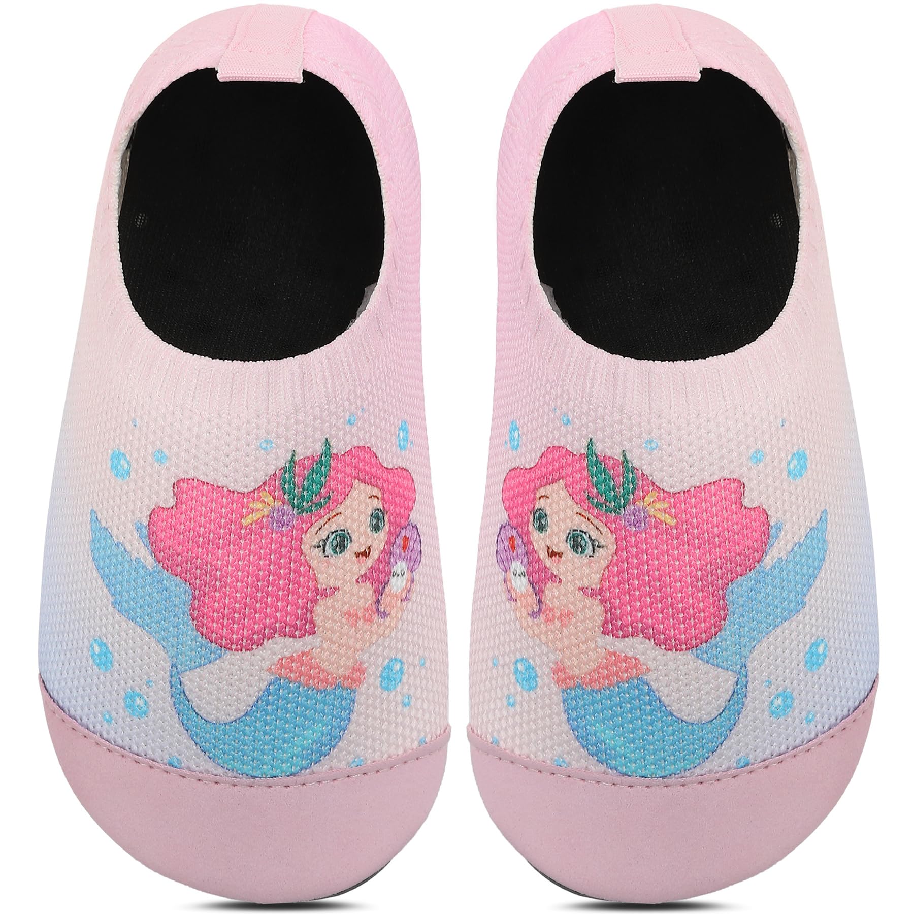 BARFULKER Hausschuhe Kinder Mädchen Jungen Atmungsaktive Pantoffeln Leicht Rutschfest Lauflernschuhe Kleinkinder Hüttenschuhe Kindergarten Slippers Barfußschuhe(Rosa,21 EU)