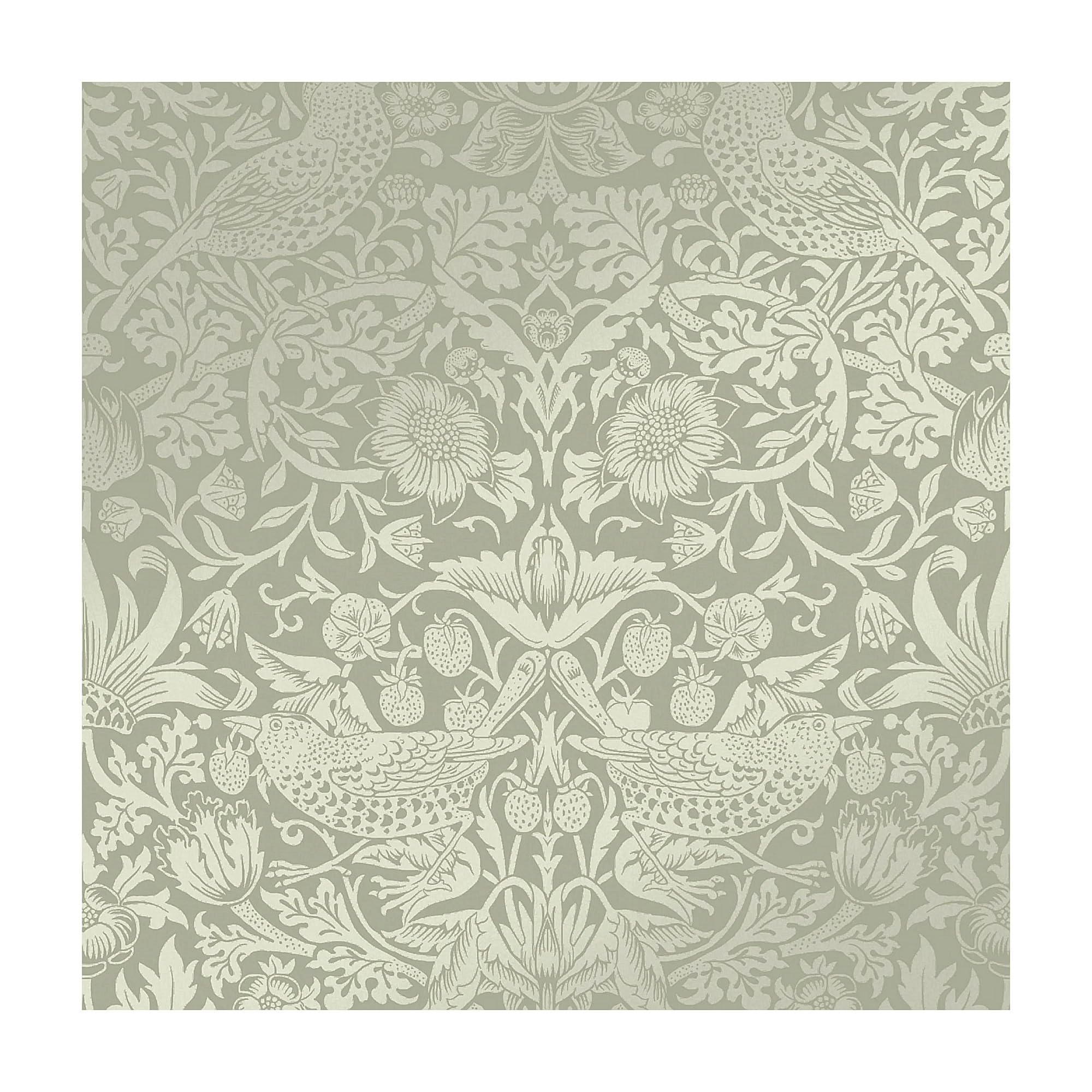 Tapisserie Murale William Morris Strawberry Thief - 100% Coton, 140x110 Cm - Style Art Déco, Neuve