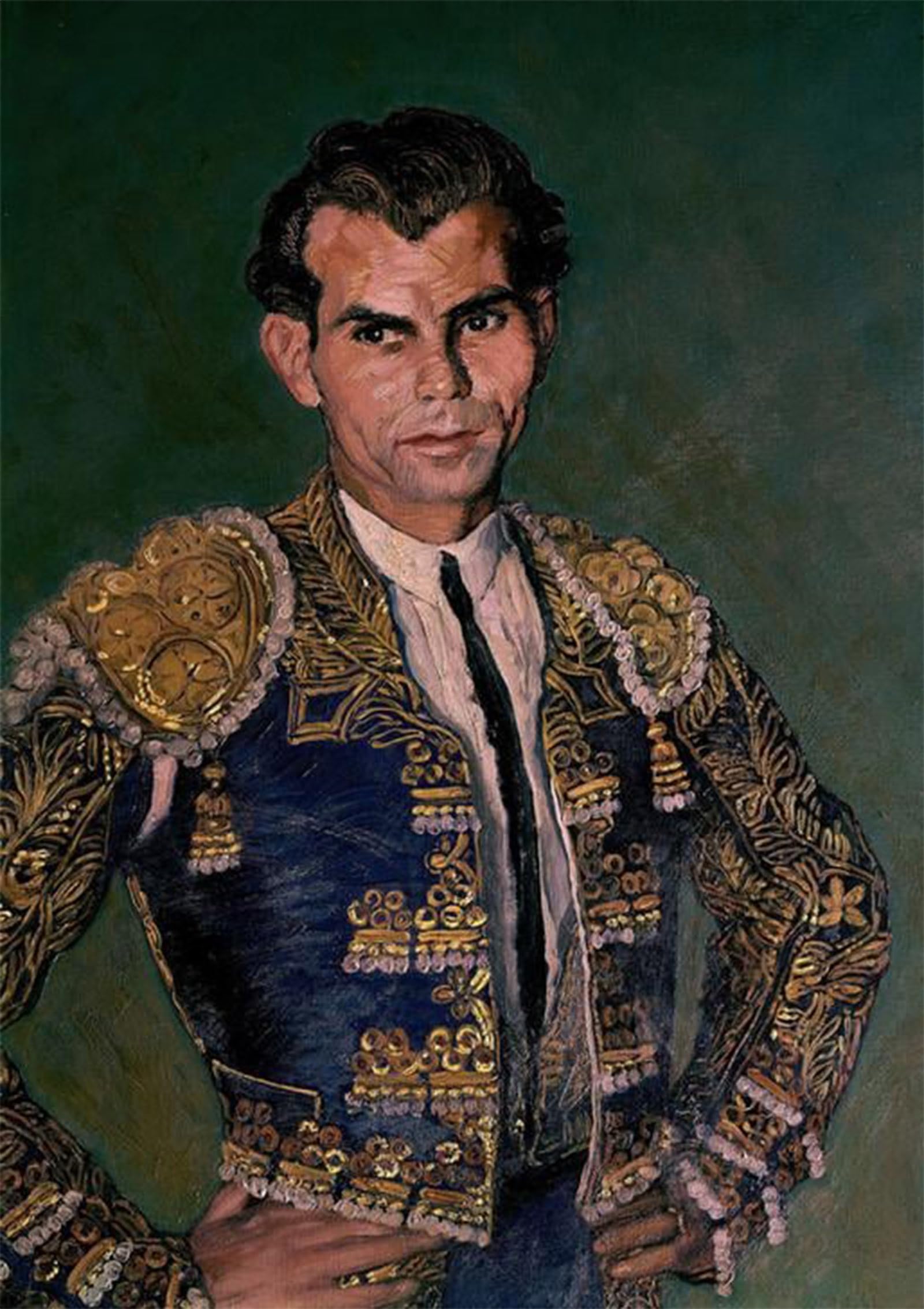 POSTERIIk Vintage Classic Picture Landscape Artwork Domingo Ortega by Ignacio Zuloaga Y Zabaleta Portrait Canvas Painting for Office Home Decor 60x90cm