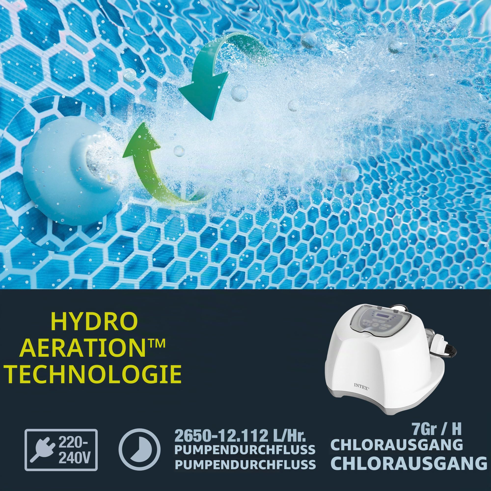 Intex - 26688 – Salzsterilisator QS700 Plus für Pool bis 56 m³
