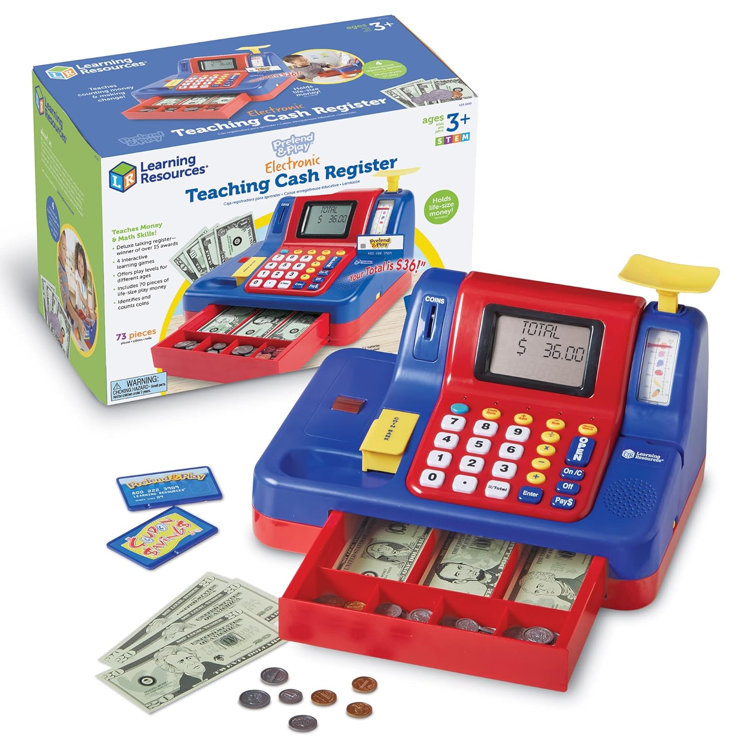 Learning Resources Teaching Cash Register Amazon.in Office Products