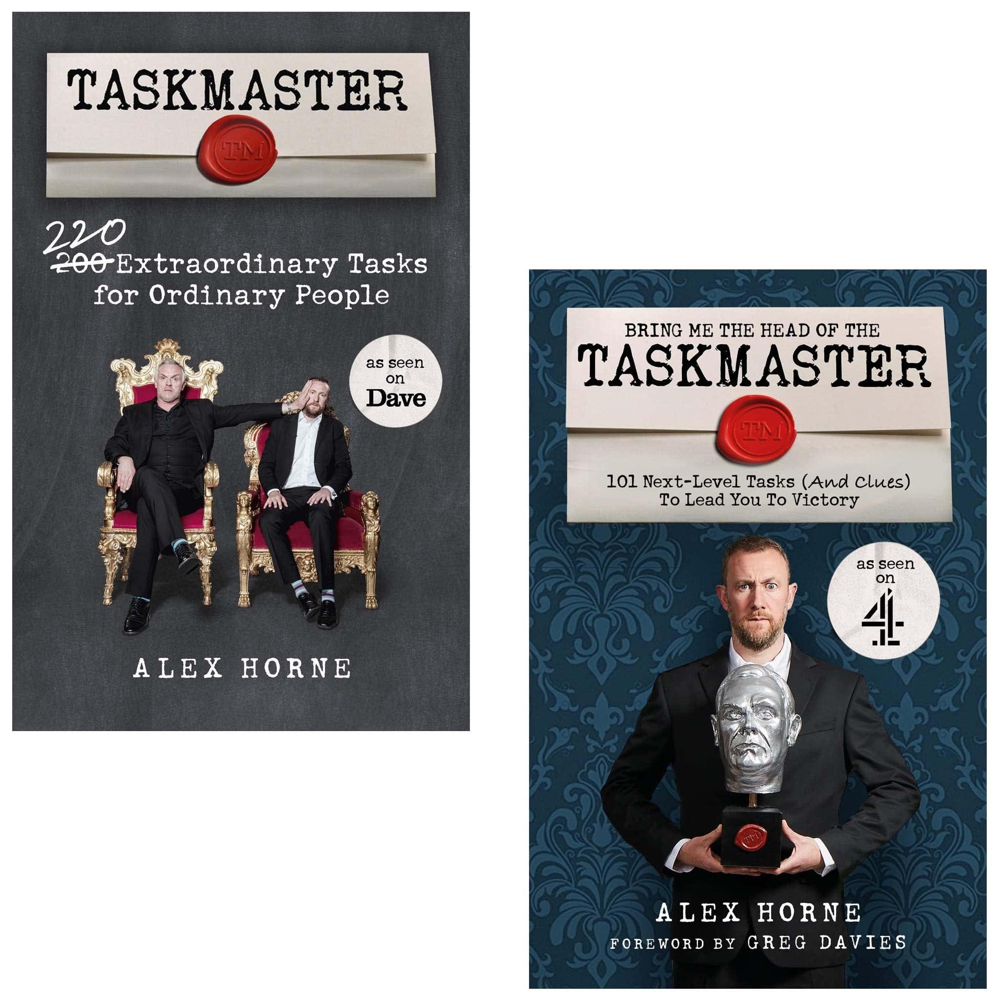Taskmaster 2 Books Collection Set By Alex Horne (Taskmaster, Bring Me The Head Of The Taskmaster)