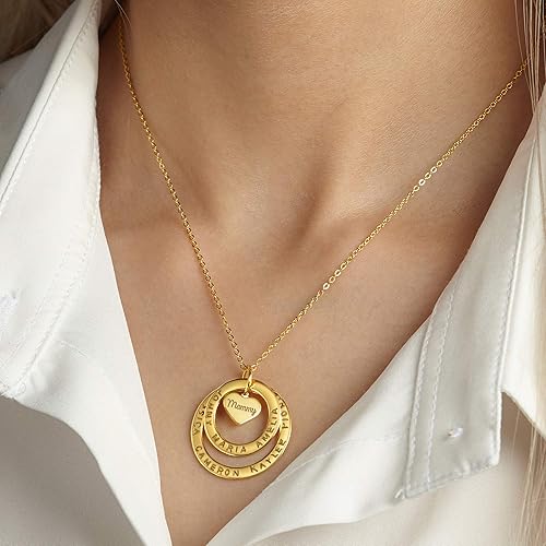 Miniatura 5 de Grandma Necklace with Grandkids Names, Family Name Necklace, Grandkids Name Gifts for Grandma, Mothers Day Gifts for Nana