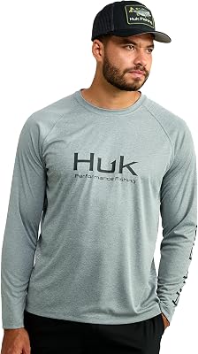 HUK Men's Pursuit Vented Long Sleeve Fishing Shirt (+30 UPF)