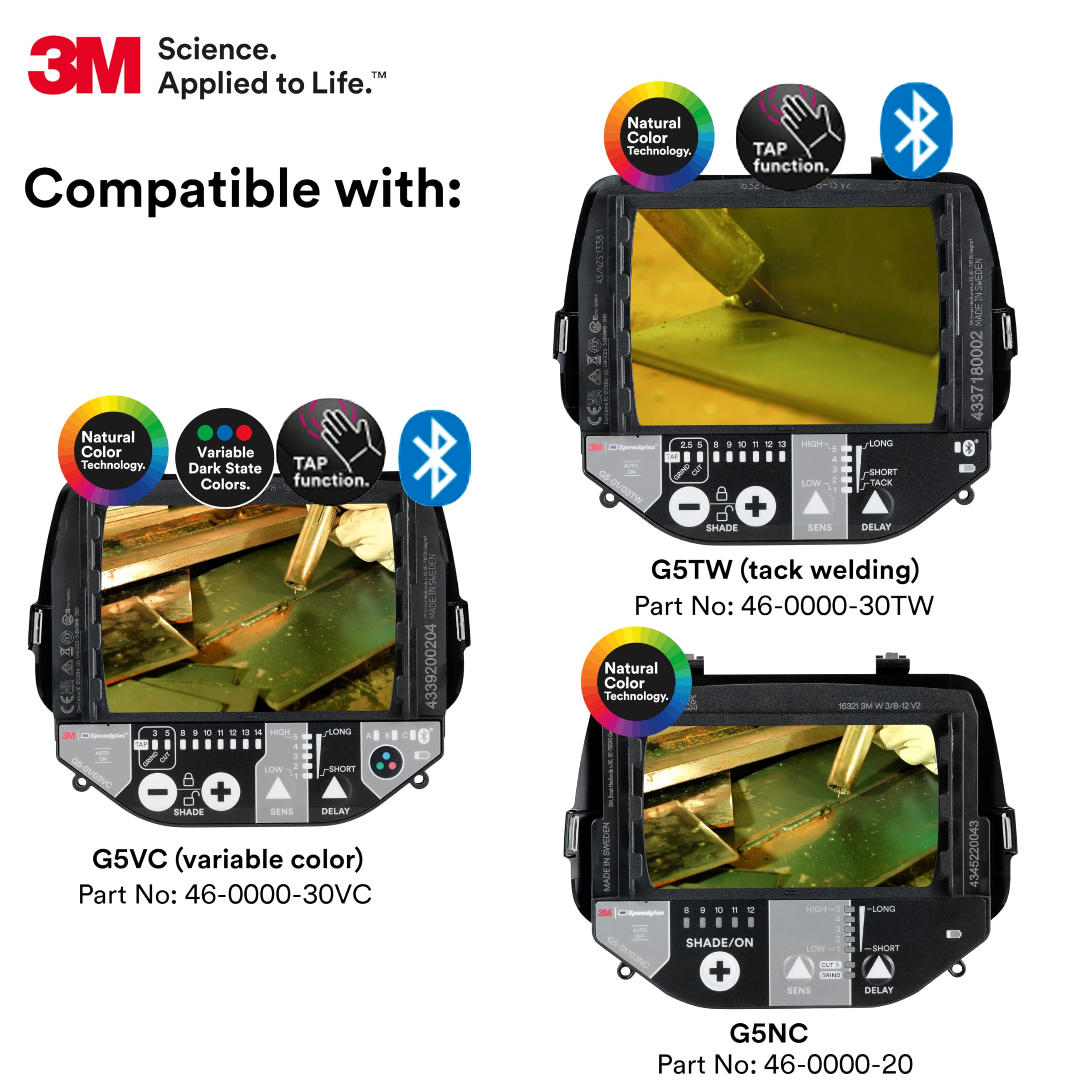 3M Speedglas G5-03 Pro Schweißhelm 10-0100-00, kein ADF, kompaktes Design, verstellbare Kopffederung