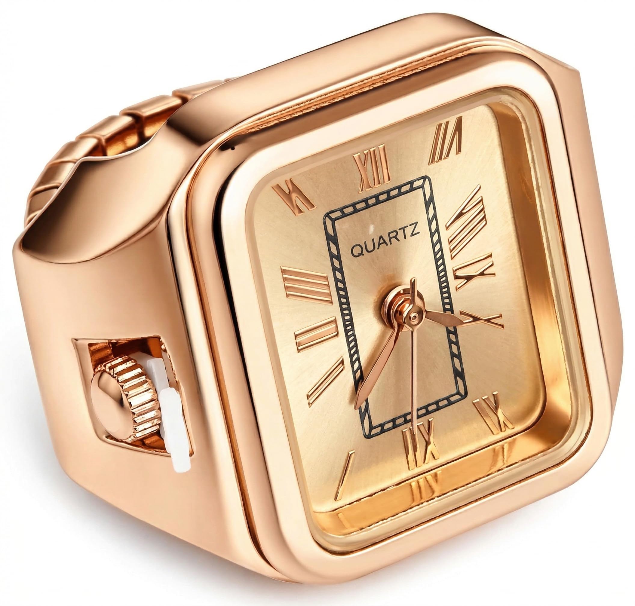 Rose Gold Ring Watch for Man Ring Watch for Woman, Fashion Watch Ring-image-19
