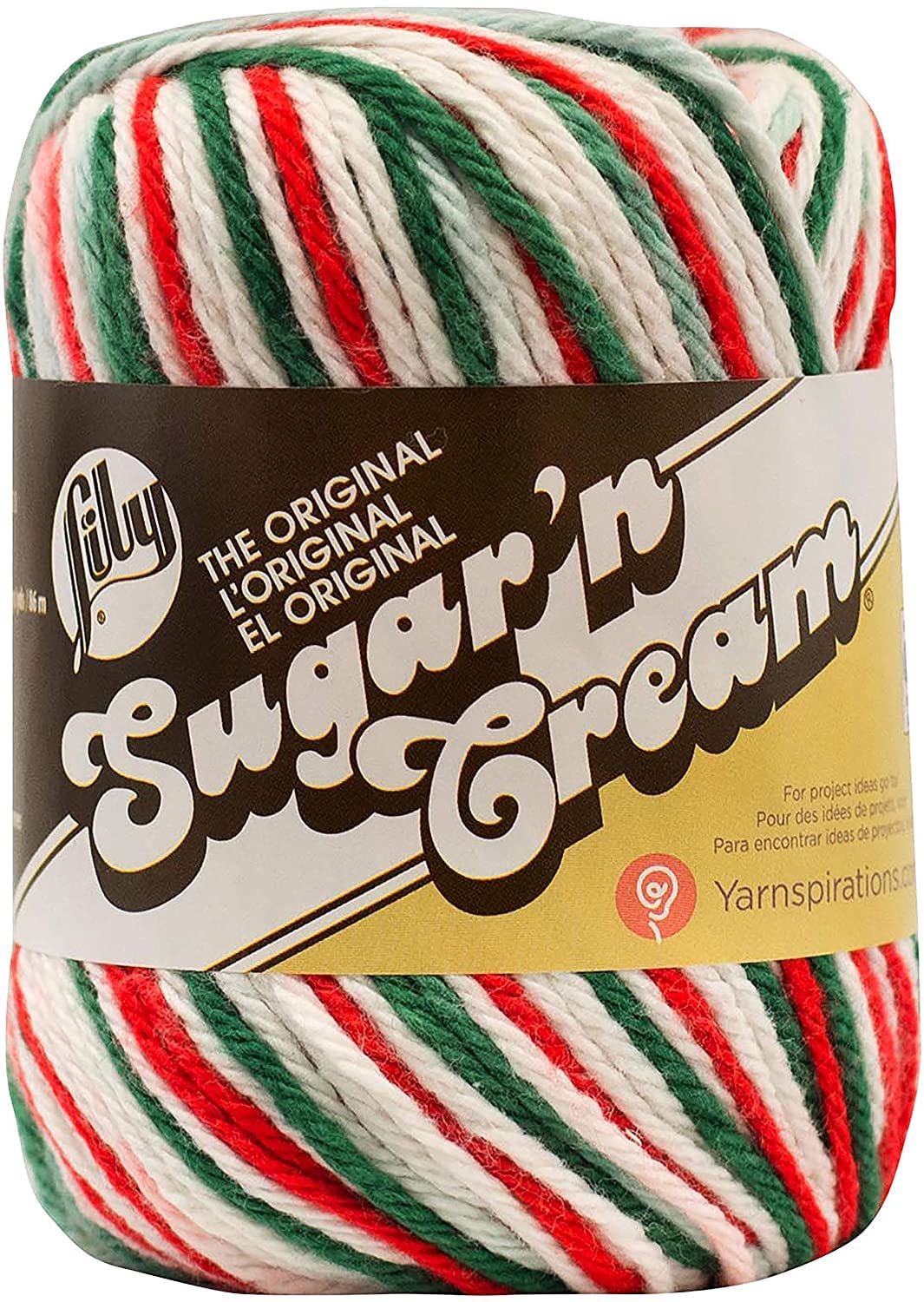 Lily Sugar'N Cream Mistletoe Yarn - 6 Pack of 57g/2oz - Cotton - 4 Medium (Worsted) - 95 Yards - Knitting/Crochet - Image 2