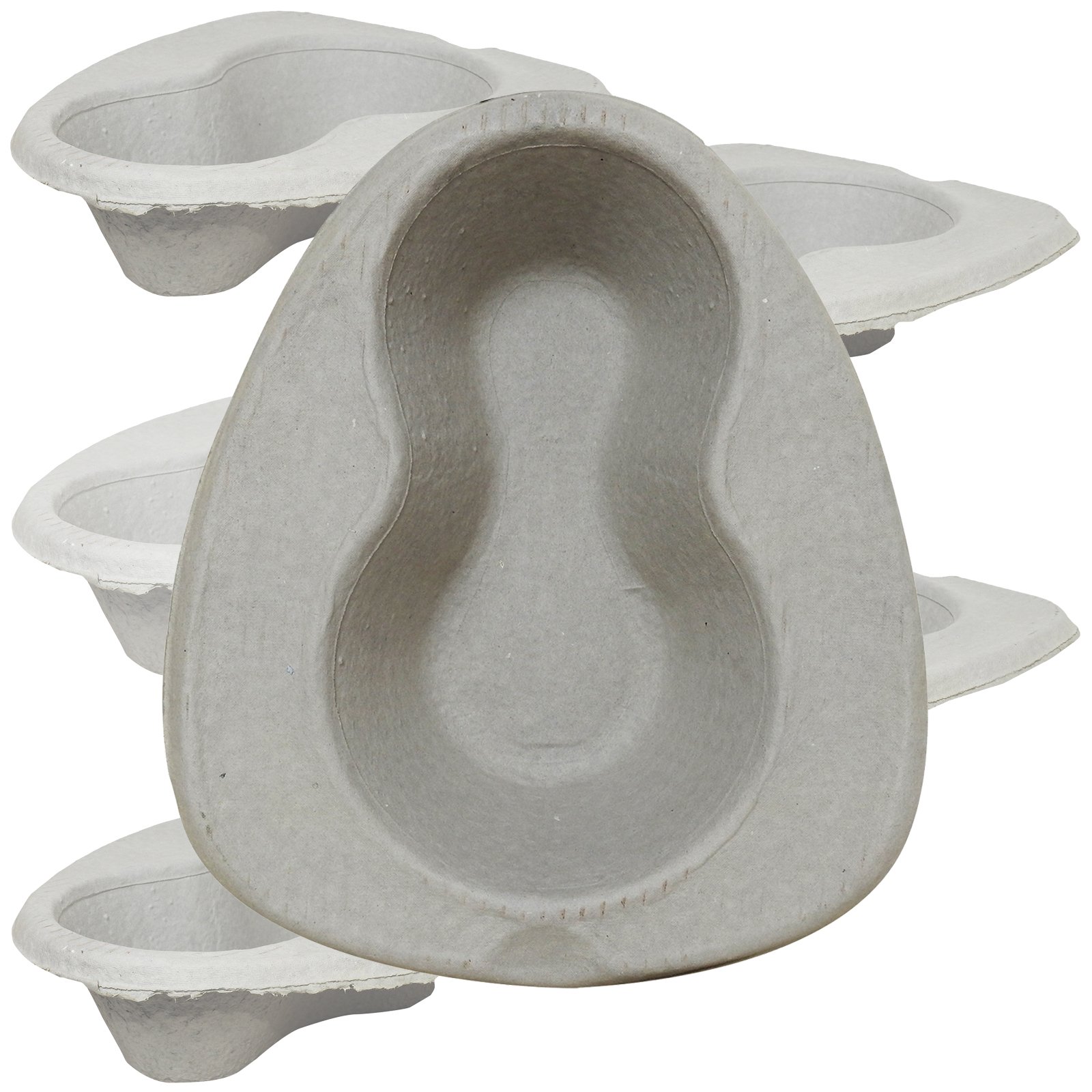 Caretex Disposable 2000ml Cardboard Pulp Hospital Bed Pan Liners - 5 Pack