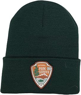 National Park Service NPS Beanie in Park Service Green with National Park Service Woven Patch (Green)