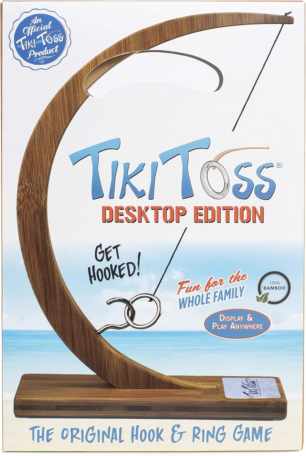 Tiki Toss Ring Toss Game for Adults & Kids - Hook and Ring Games with String and Hooks for Indoor Use, Man Cave Decor & Stuff, Gifts for Men : Sports & Outdoors
