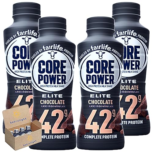 Fairlife Protein Shakes Nutrition Plan Protein Shake Chocolate Core Power Elite Paquete variado de batidos de proteína Fair life Paquete de 4