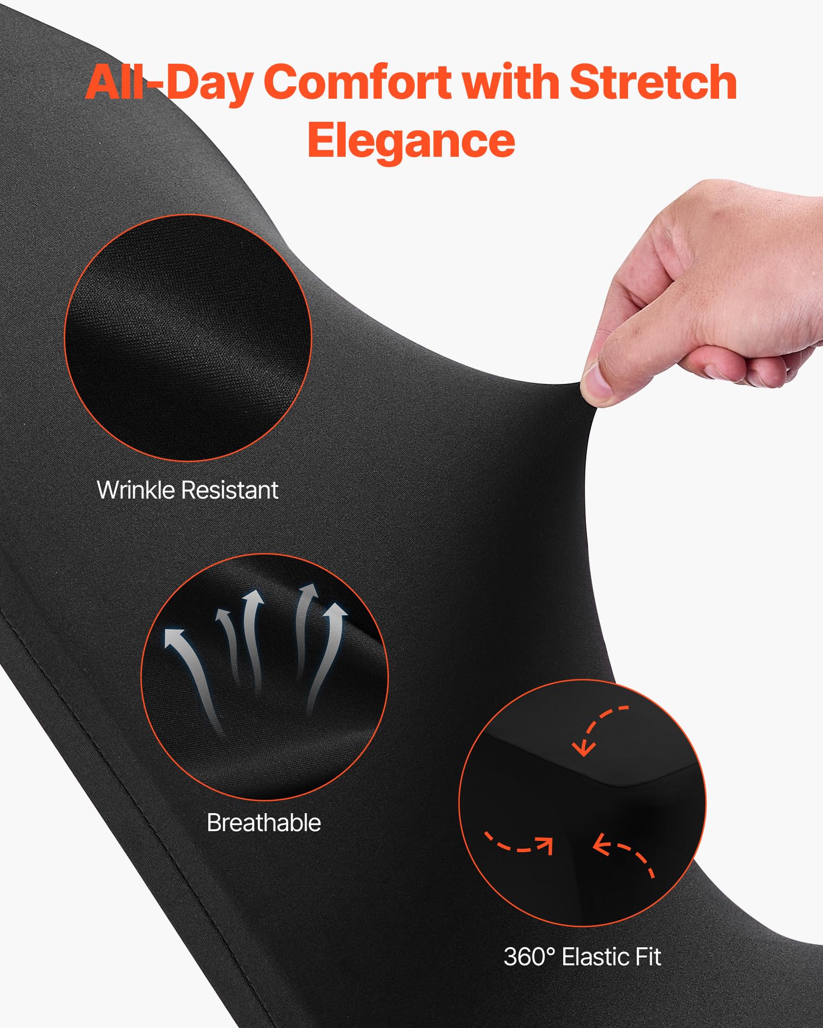 Deconovo Elastische Wasbare Stoelhoezen - Rekbare Stoelhoezen voor Deconovo Elastische Wasbare Stoelhoezen - Rekbare Stoelhoezen voor
