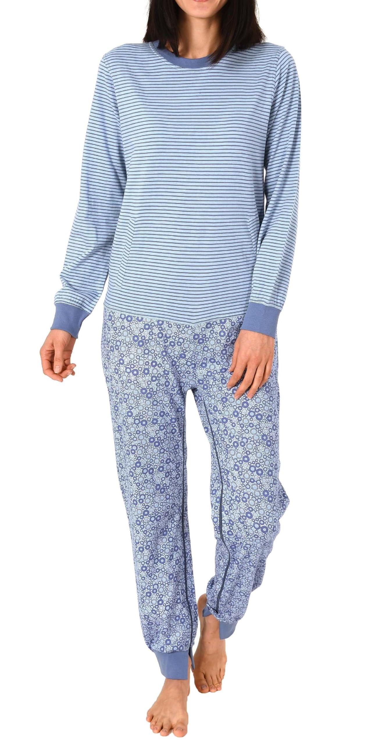 Normann Care Damen Pflegeoverall Langarm mit diagonalem Reißverschluss am Rücken und Bein 19127090838