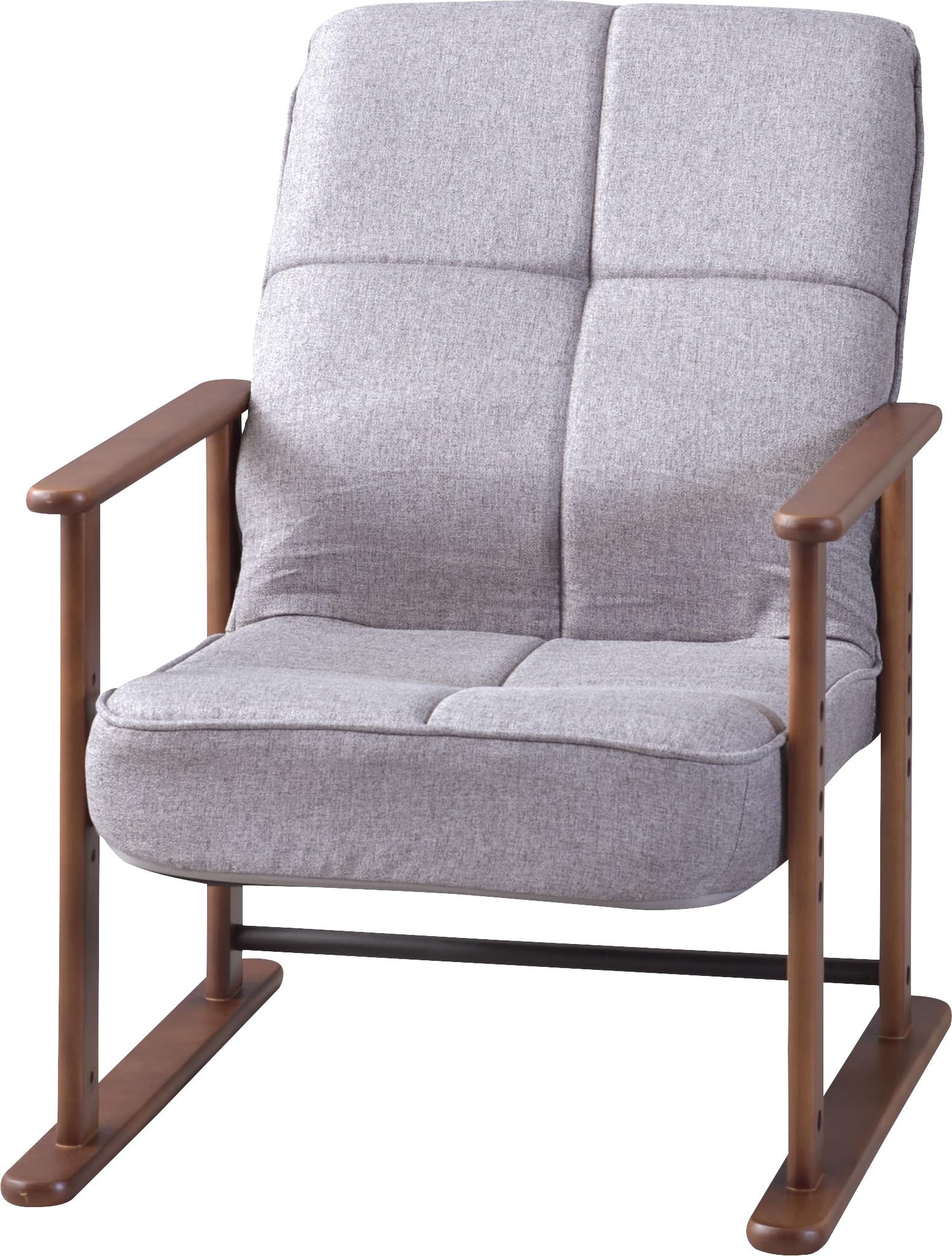 Amazon | 東谷 高座椅子S LSS-34GY グレー W56×D56.5~74.5×H67.5~85