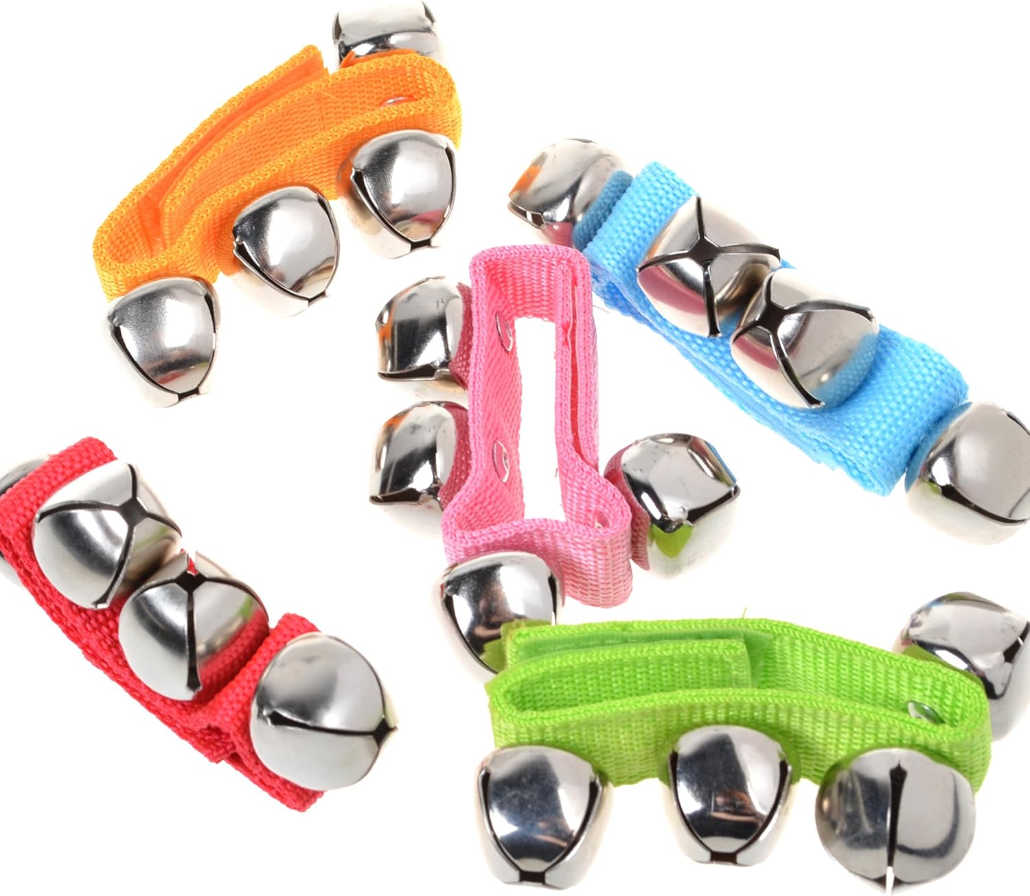 BCP 5pcs Wrist Ankle Band Bells : Musical Instruments