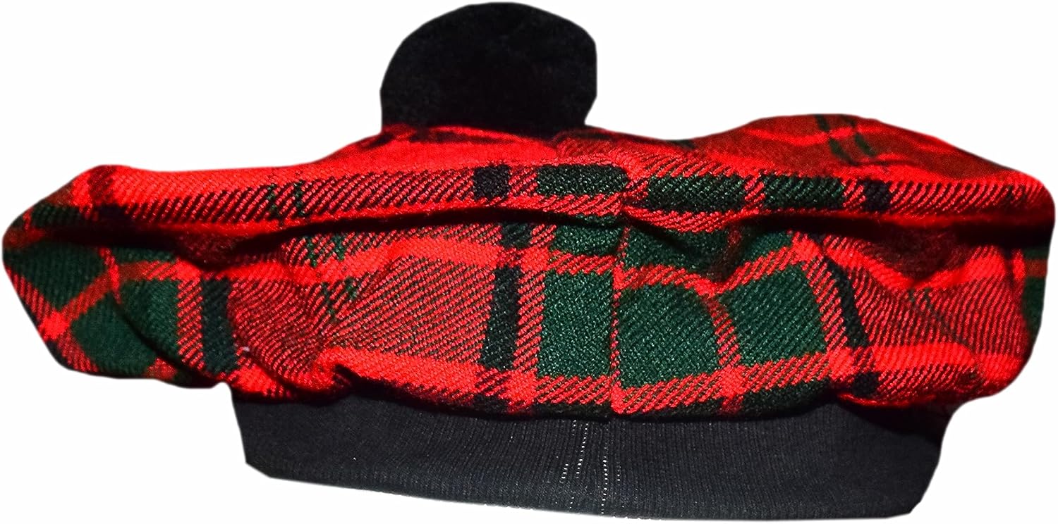 Scottish hat Scottish Traditional Tam o' Shatner Tammy Hat Made up of Tartan Acrylic Wool
