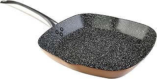wecook Poêle à induction, aluminium forgé, noir et cuivre, 28 cm