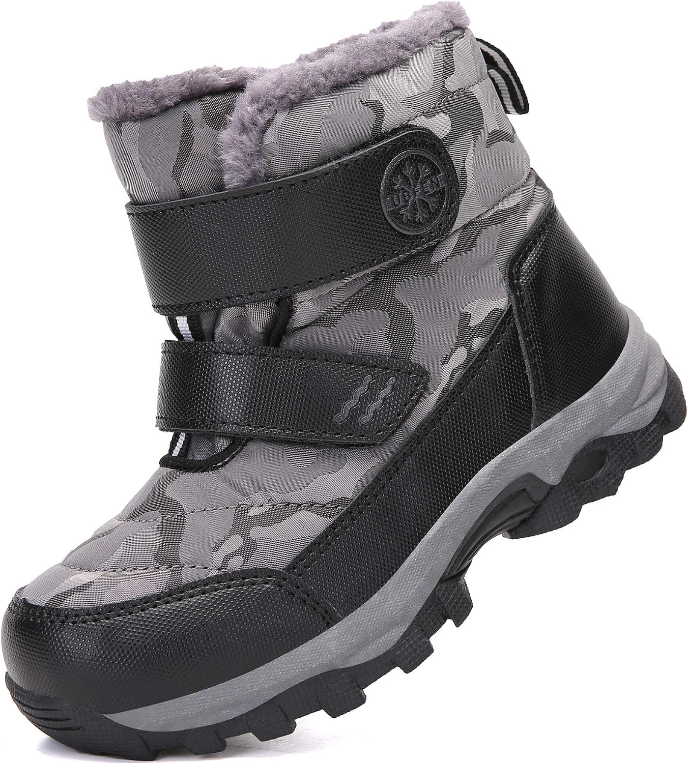 UBFEN Kids Snow Boots Boys Girls Winter Warm Waterproof Outdoor Slip Resistant Cold Weather Unisex Shoes (Toddler/Little Kid/Big Kid)