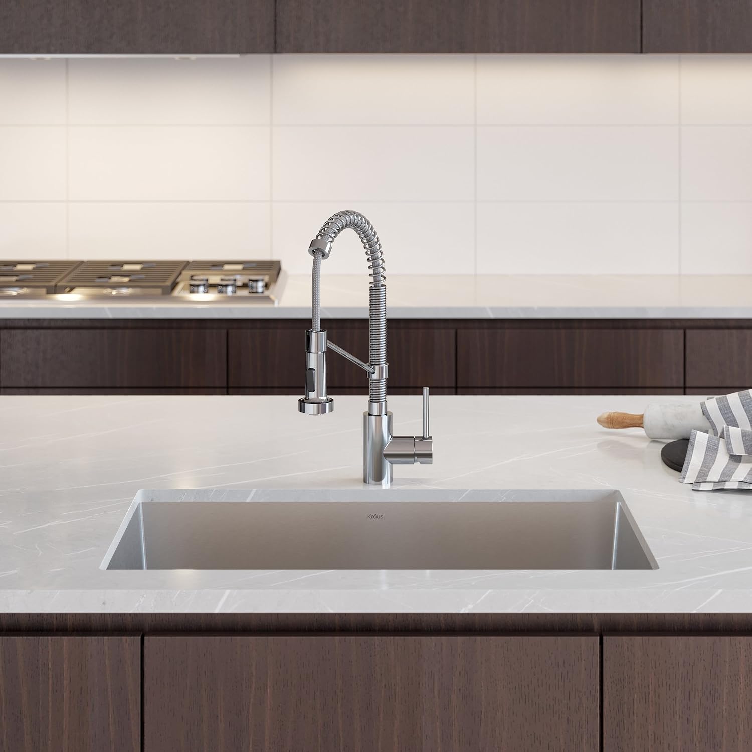 Best Review KRAUS KHU29-1610-53CH Set with Pax Stainless Steel Sink and Bolden Commercial Pull Faucet in Chrome Kitchen Sink & Faucet Combo 🔥 Hot Deals KRAUS KHU29-1610-53CH Set with Pax Stainless Steel Sink and Bolden Commercial Pull Faucet in Chrome Kitchen Sink & Faucet Combo