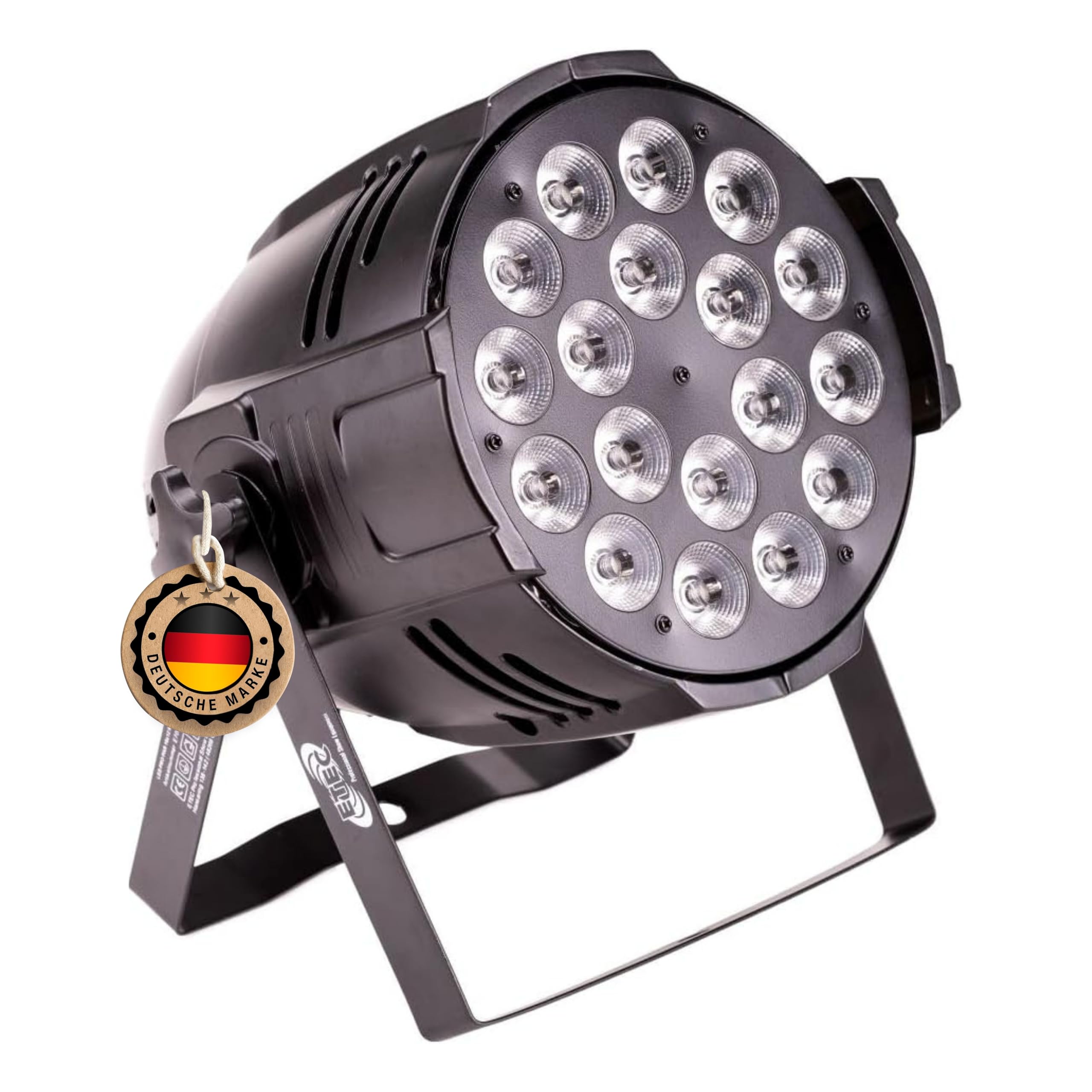 ETEC Professional LED PAR 64 18x12W RGBWA DMX 5in1 Scheinwerfer - RGB Strahler für Disco, Party, DJ Lichteffekte, Bühnenbeleuchtung und Effektlicht