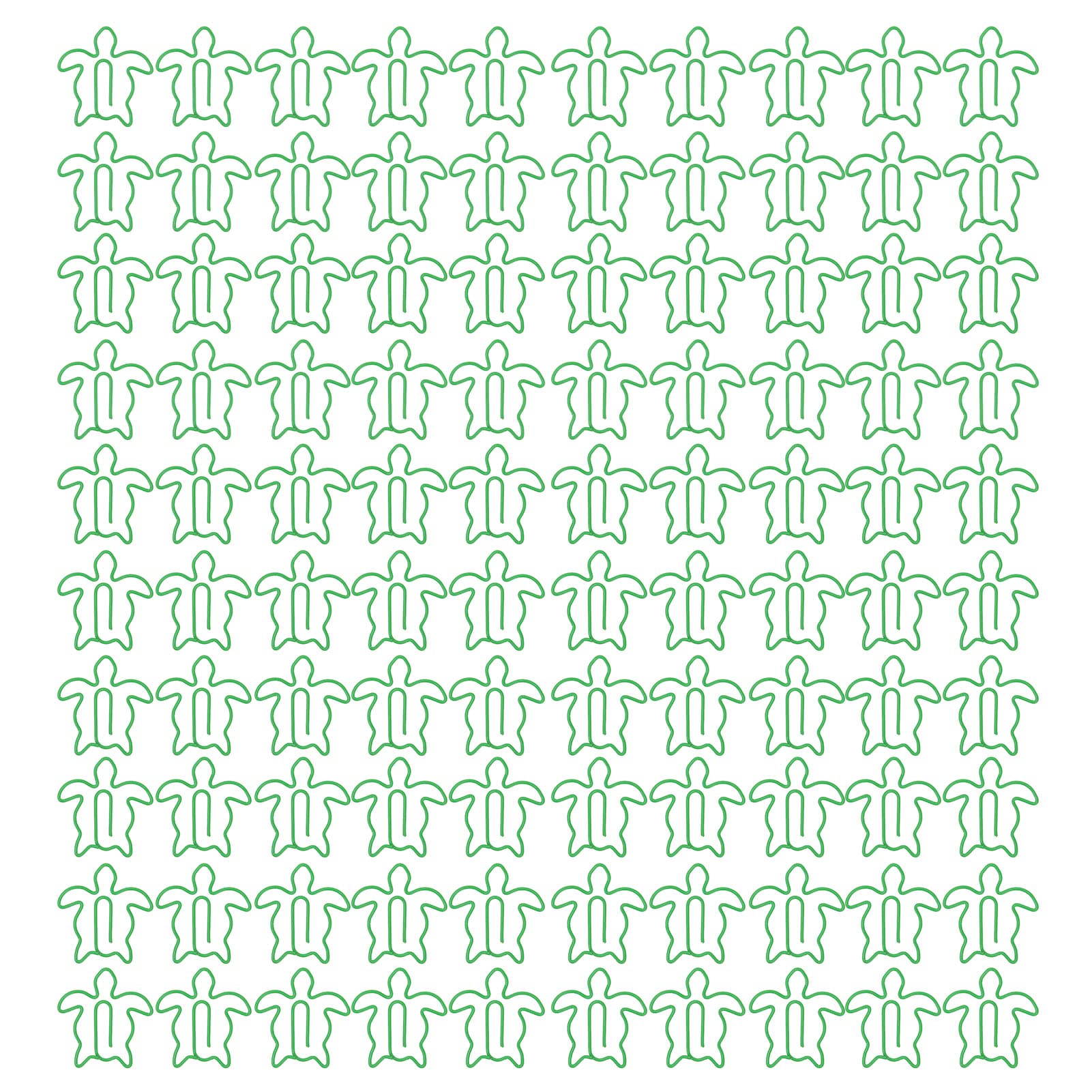 Fancy Paper Clips, Animal 100 Pieces Small Paper Clip Box Packed for School (Sea Turtle)