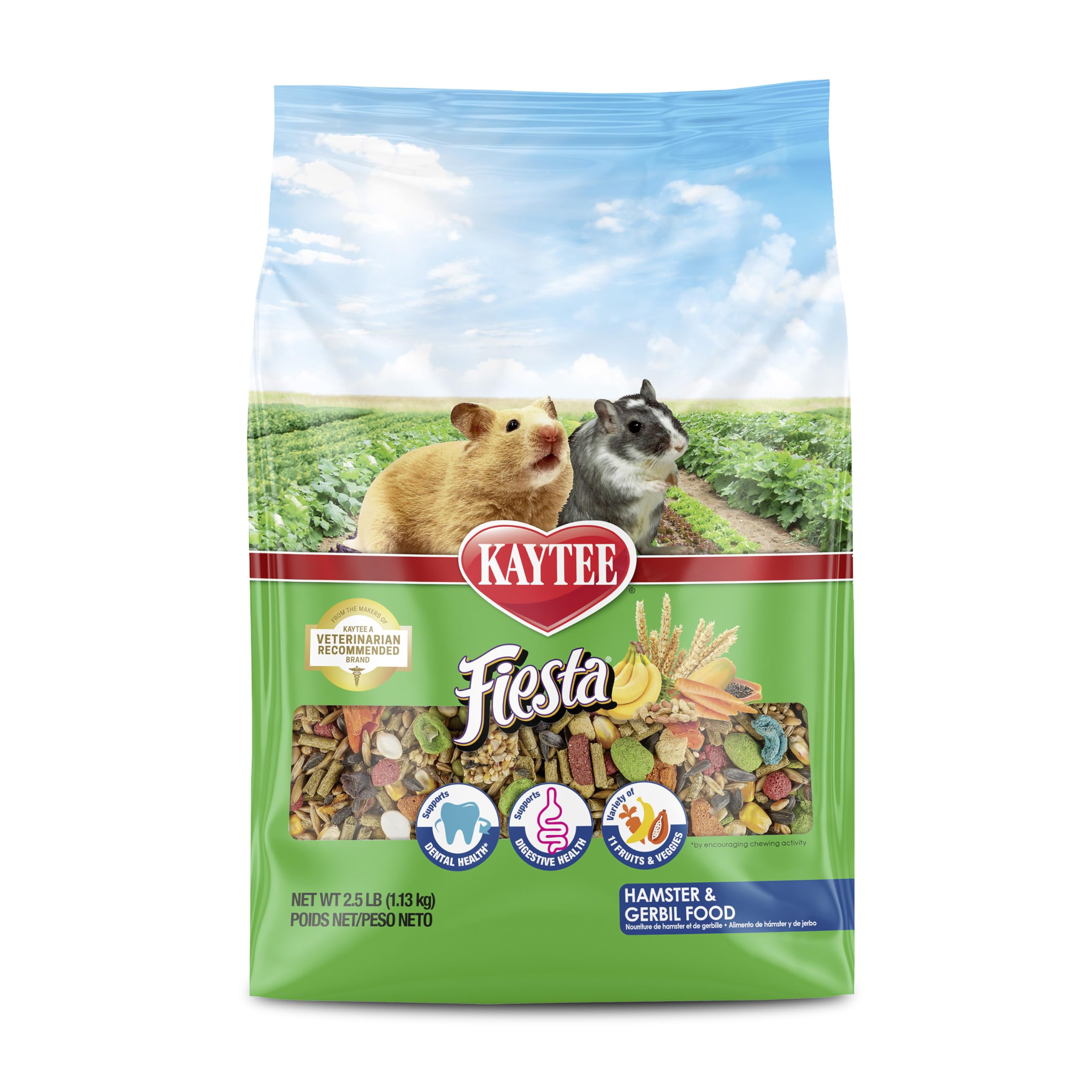 Kaytee Fiesta Hamster Gerbil, 2.5-Pound