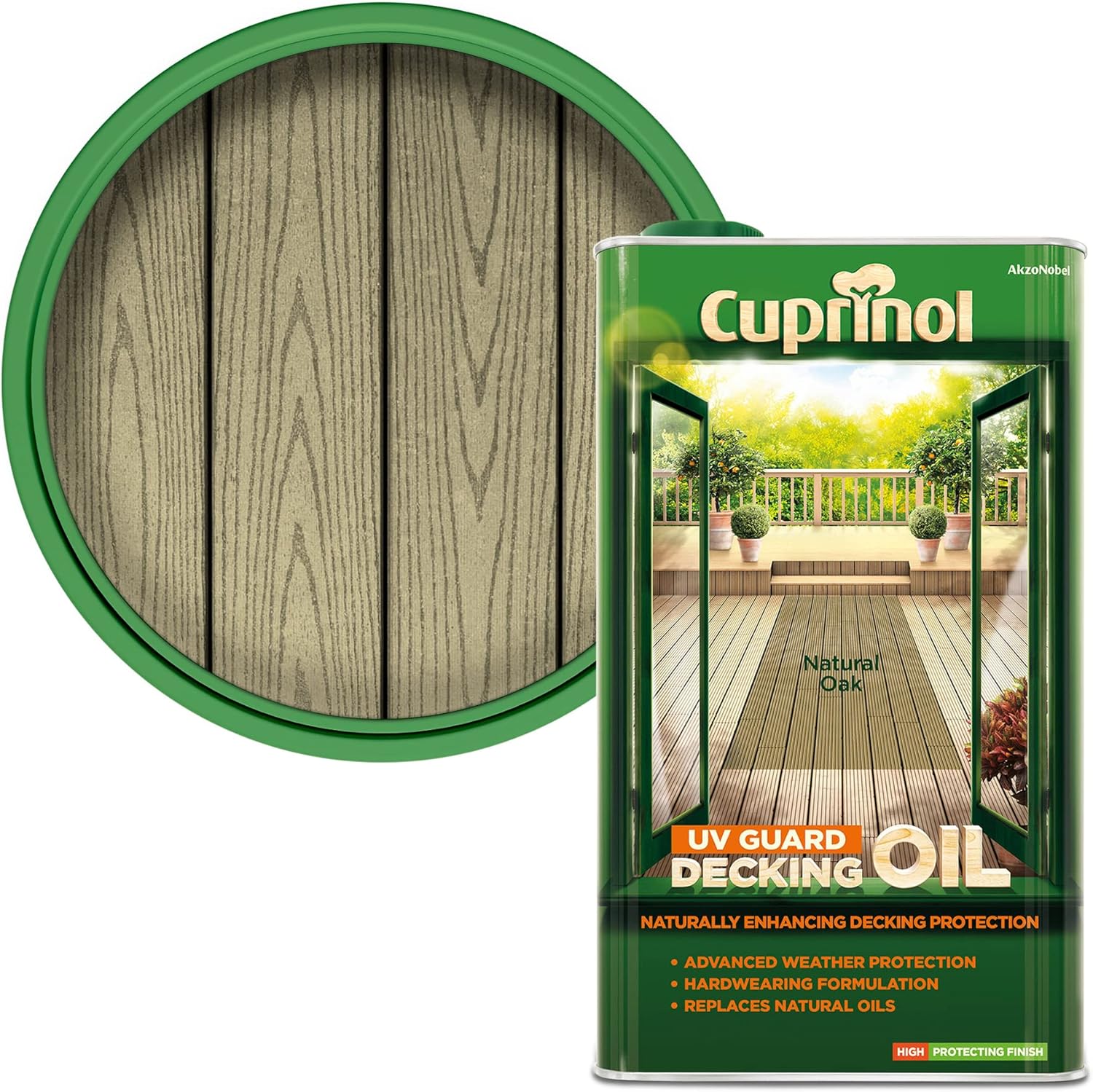 cuprinol decking oil natural oak 5l